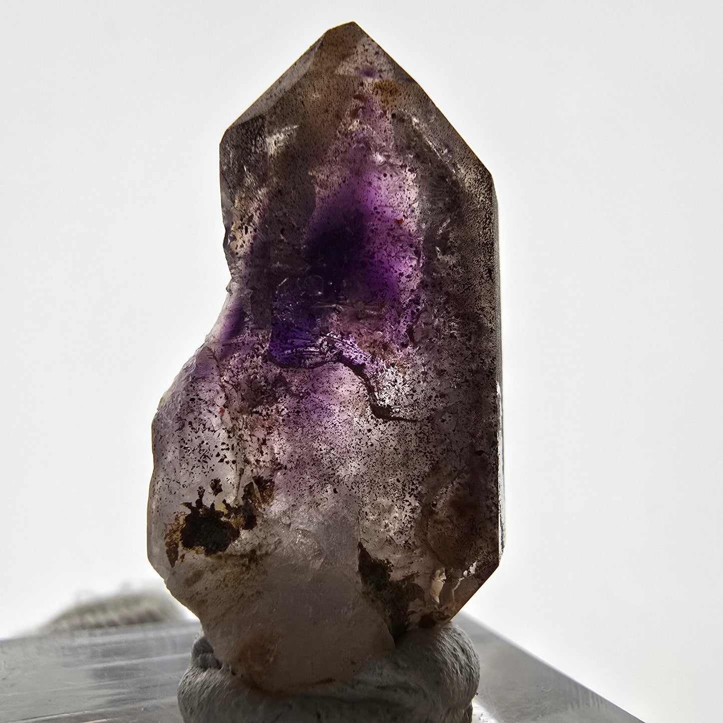 Améthyste fantôme rare DT Scepter Point Brandberg, Namibie 33*17*11mm