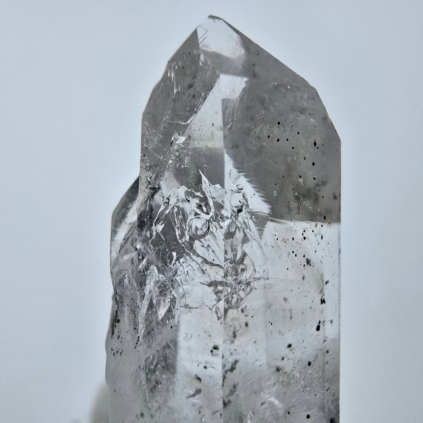 Enhydro Phantom Hämatit Quarz 2x Blase Streep Mine Goboboseb, Namibia 39*17*13mm
