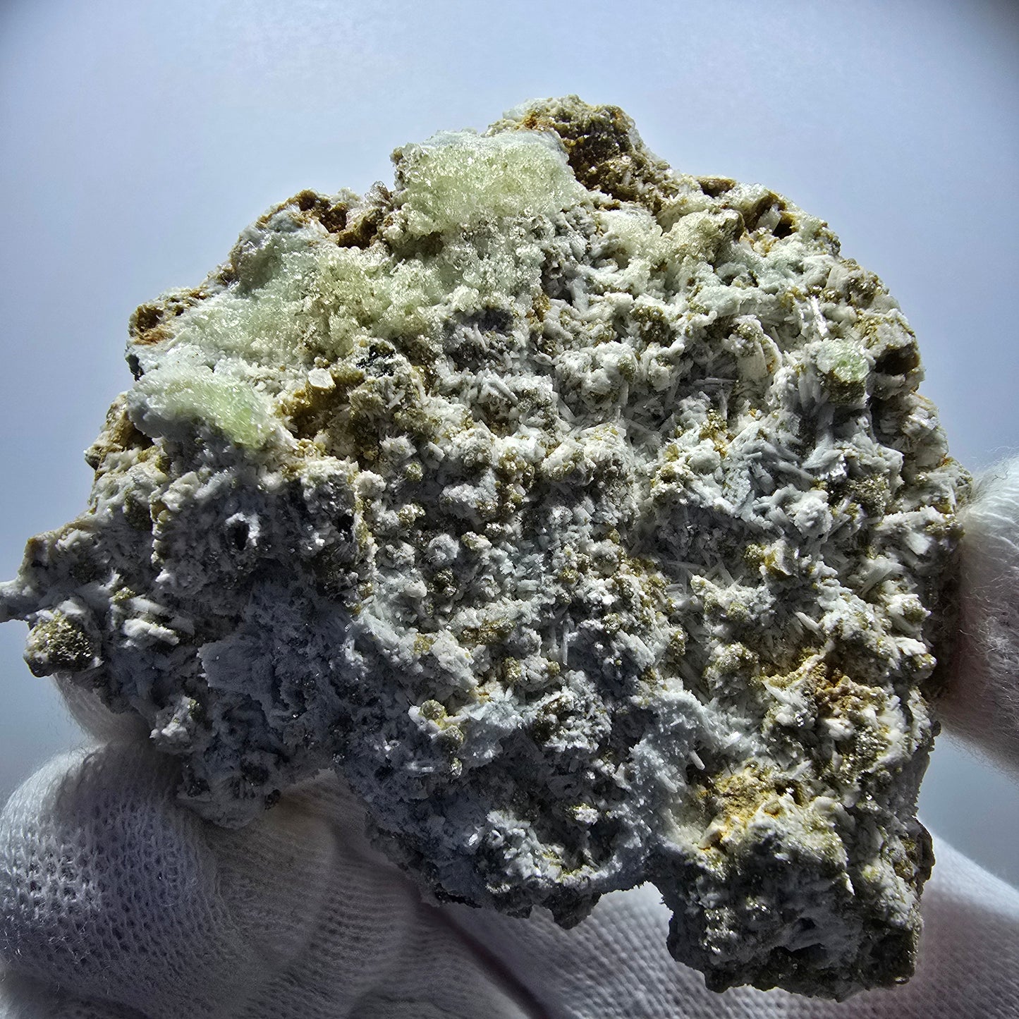 Phantom Fluorite, Muscovite, Hyalite, Schörl, Orthoclase Erongo, Namibia 70*59*31mm