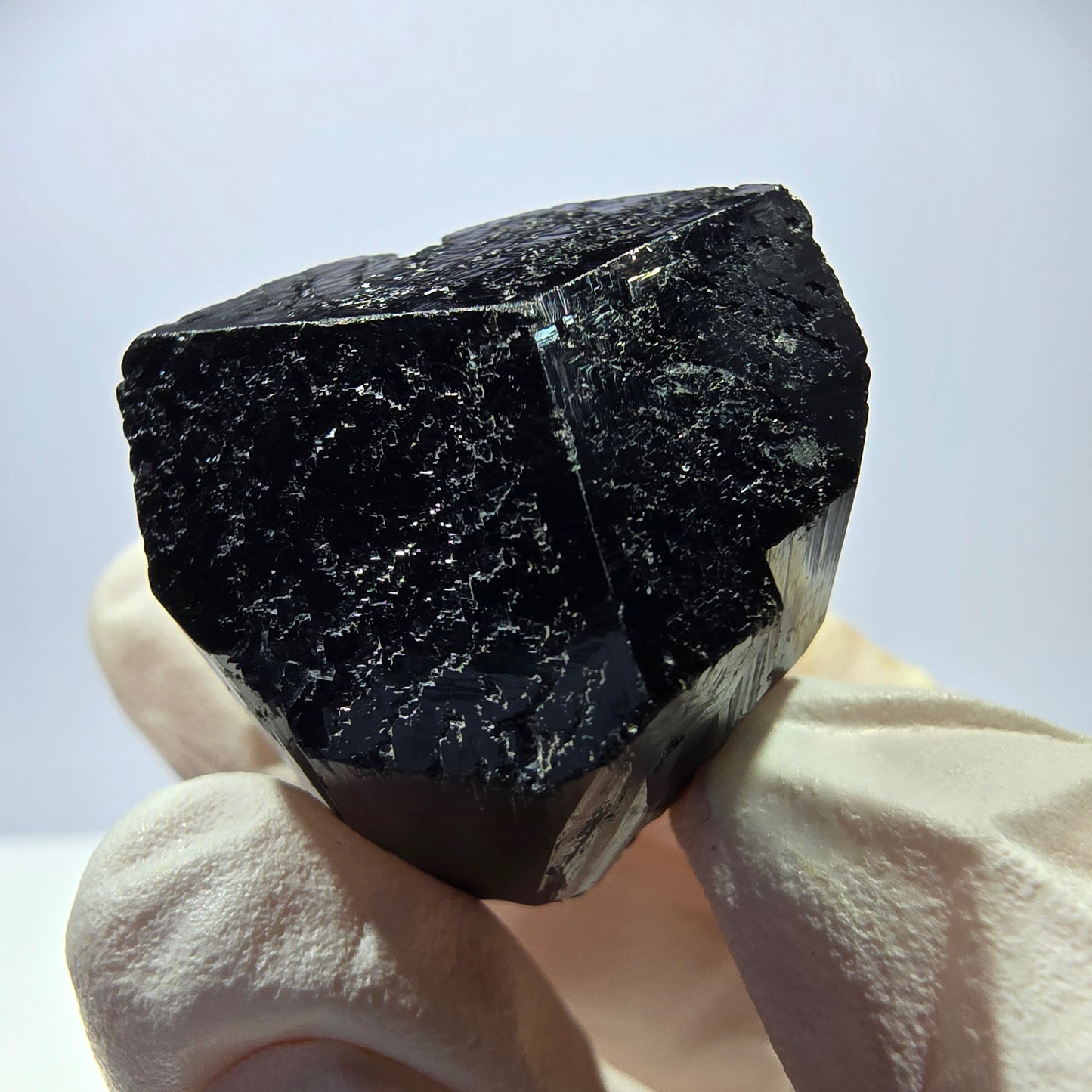 Cristal étoilé de tourmaline Schörl symétrique, Erongo noir, Namibie 34*26*25 mm