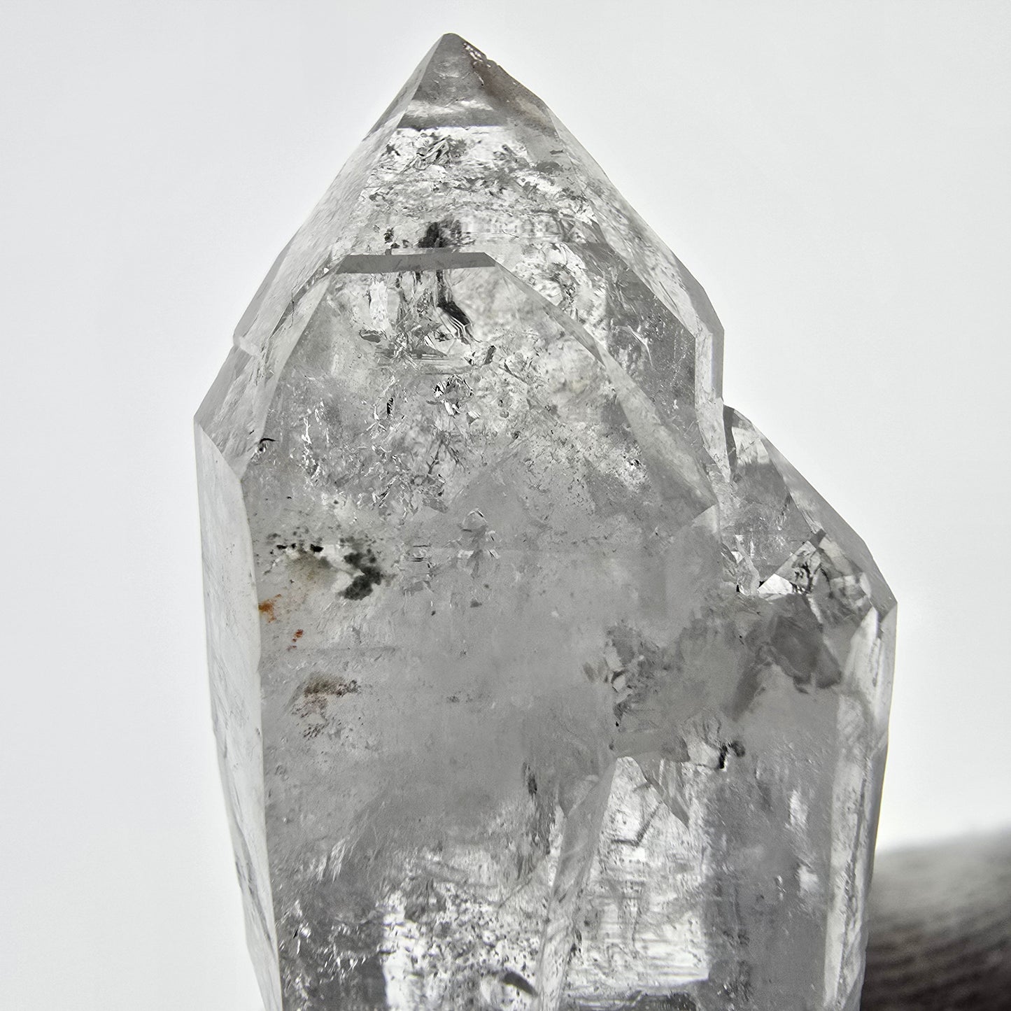 Sceptre de poche Saint-Valentin en quartz fumé fantôme squelette, Namibie 56 x 25 x 16 mm