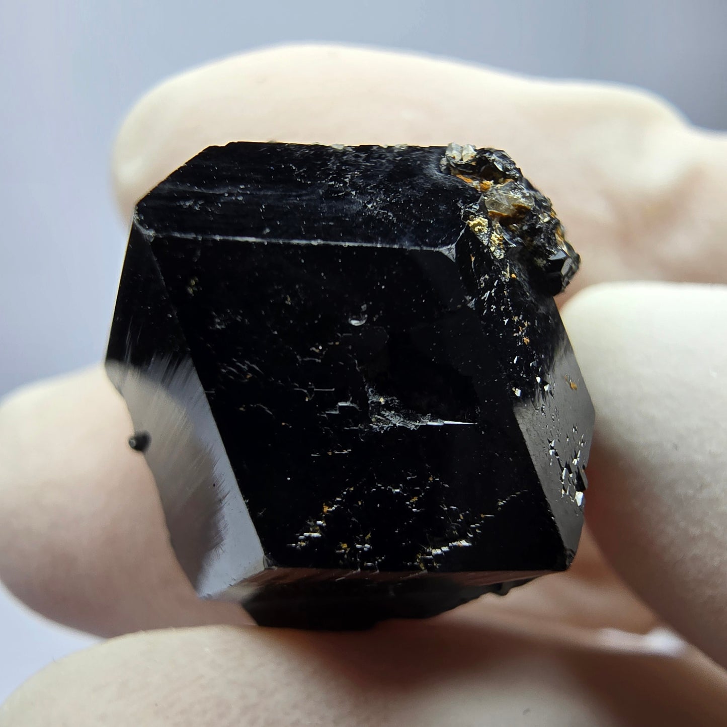 Symmetrische Schörl Turmalin Stufe Erongo, Namibia 21*18*16mm Mineraliensammlung