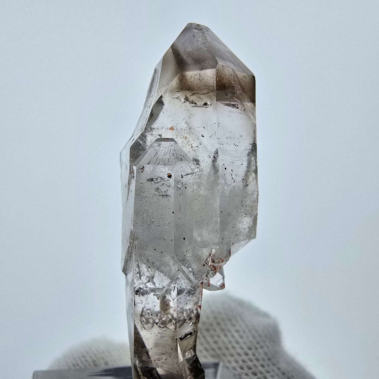 Klarer Phantom Rauchquarz DT Zepter Kristall Goboboseb, Namibia 48*16*14mm