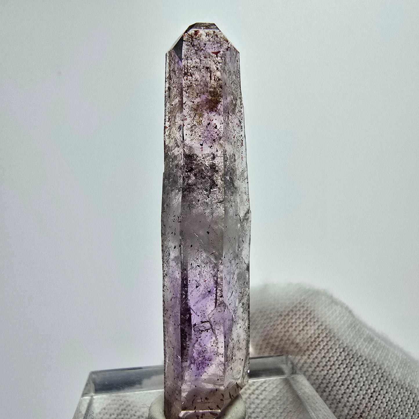 Harlekin Phantom Amethyst DT Kristall Goboboseb, Namibia 44*10*9mm Sammlung