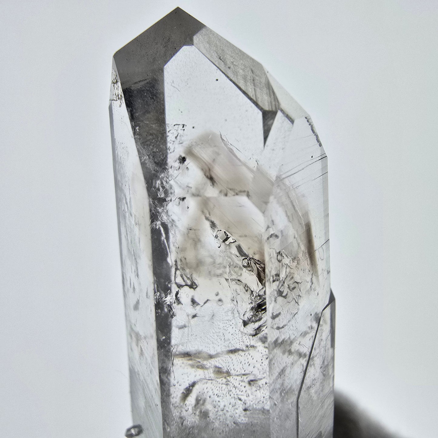 Quartz fumé fantôme Enhydro, 1x Bubble Streep Mine, Goboboseb, Namibie 52 x 19 x 17 mm