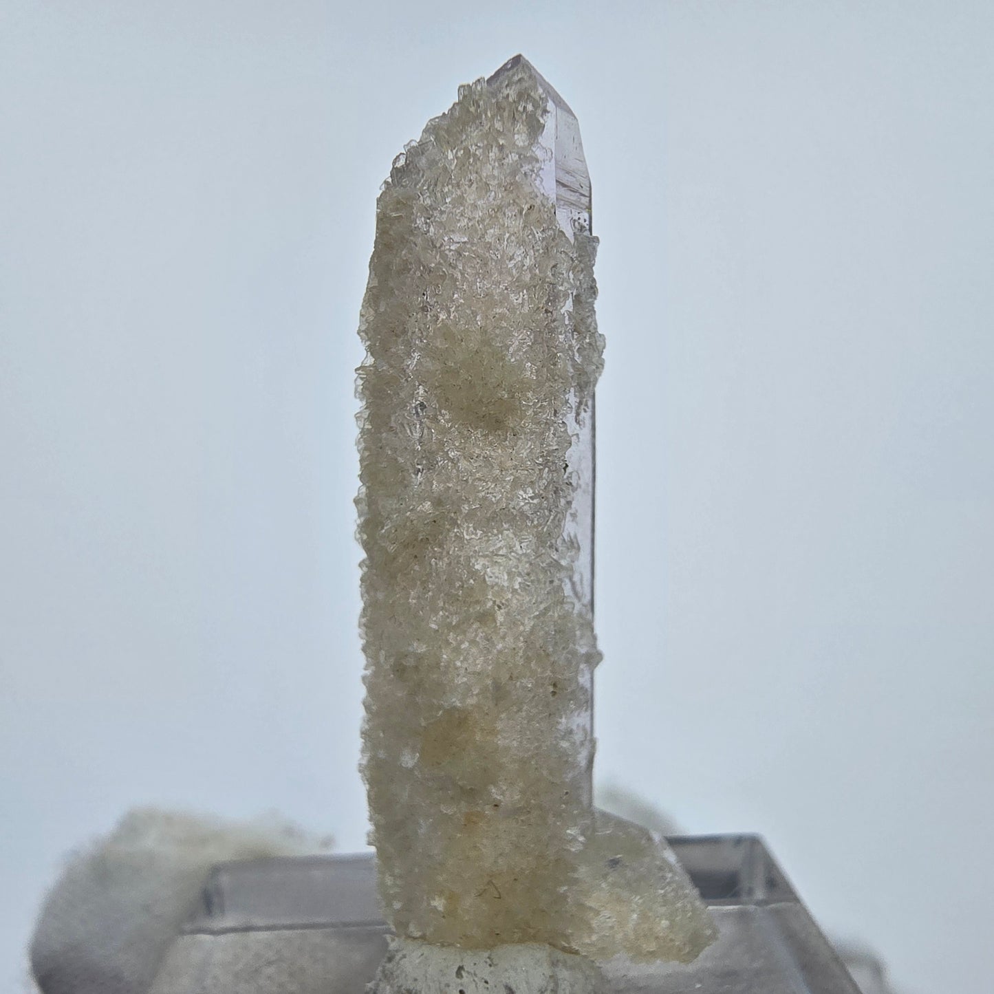 Enhydro Phantom Amethyst mit Stilbit, 1x Blase Goboboseb, Namibia 36*14*8mm