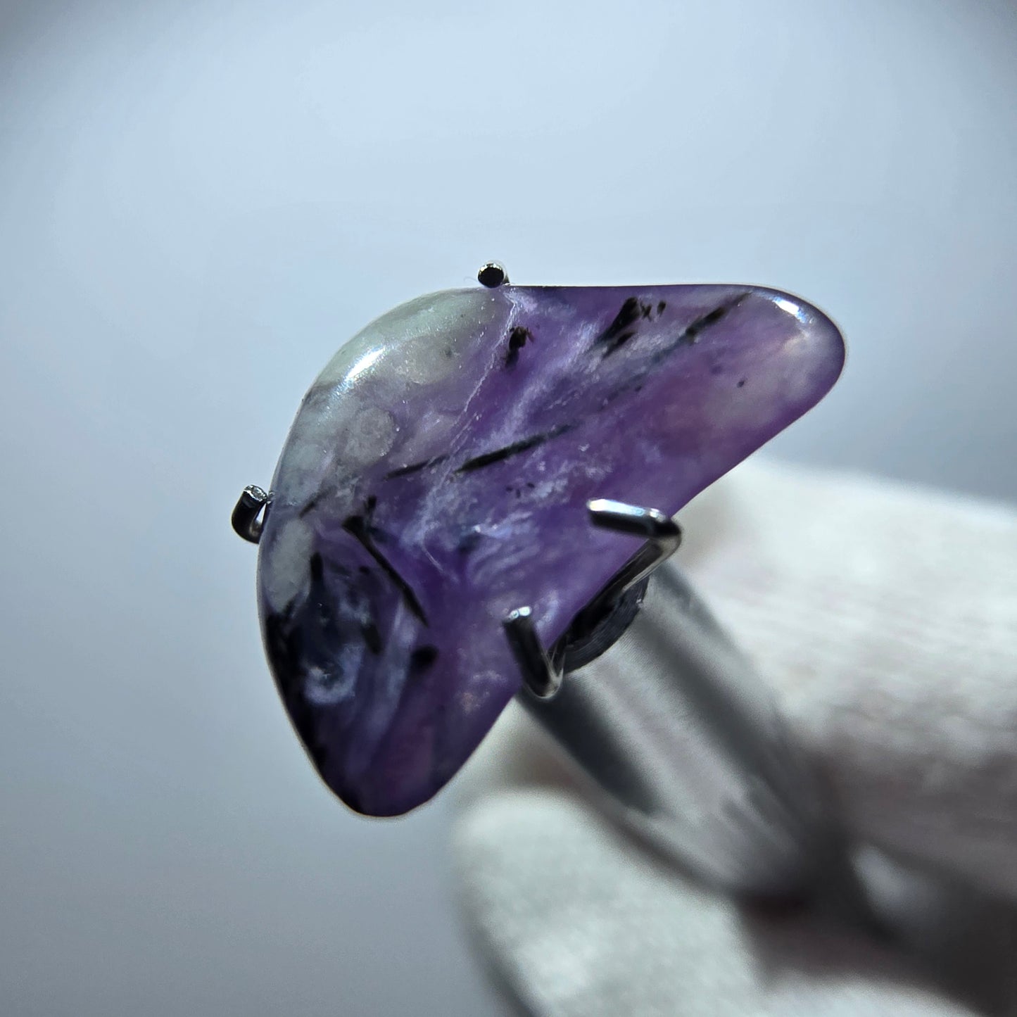 Rare Charoite crystal purple, polished Russia 12*9*3mm