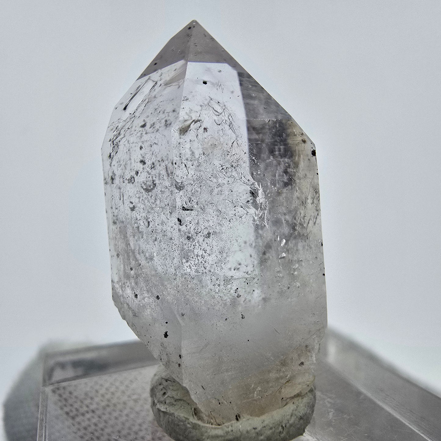 Enhydro Phantom Hämatit Quarz Kristall Streep Mine Goboboseb, Namibia 30*16*11mm