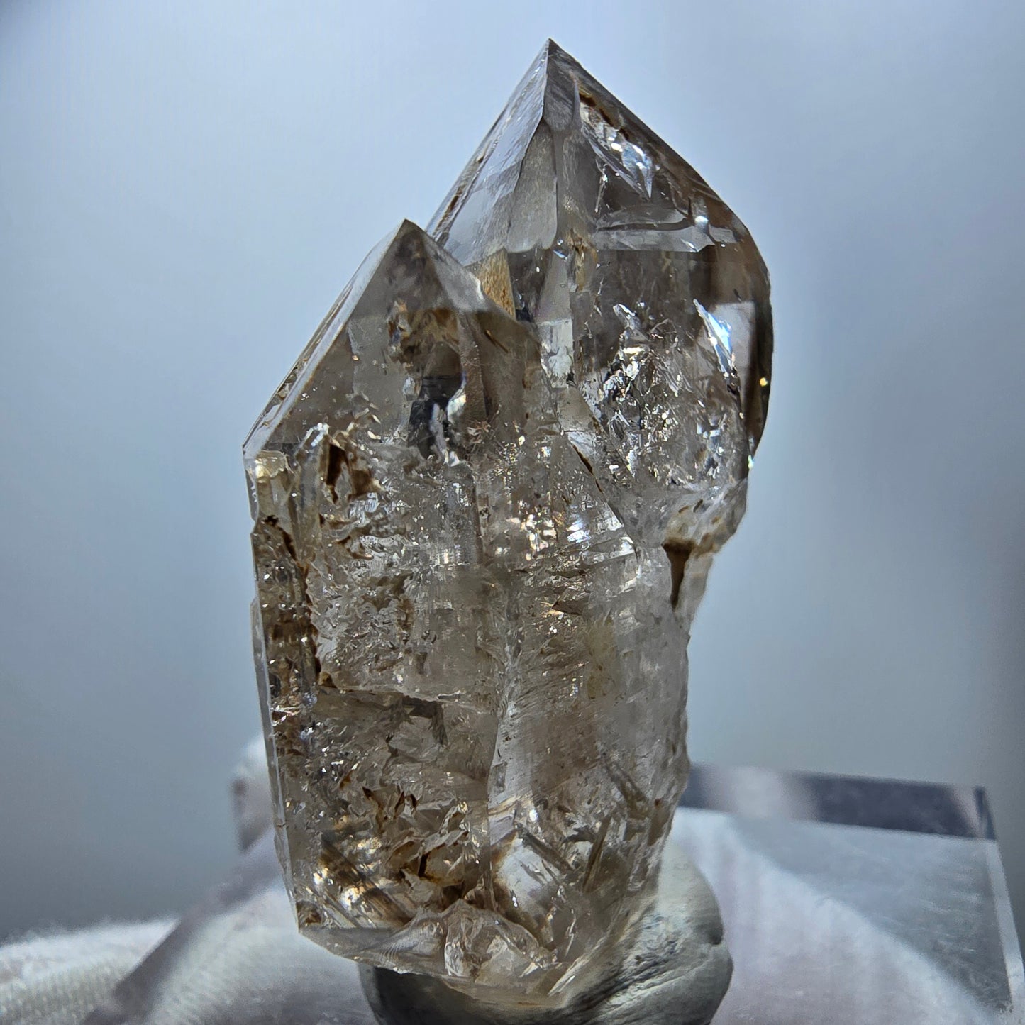 Phantom Rauchquarz Skelett DT Zepter Kristall Goboboseb, Namibia 50*37*20mm