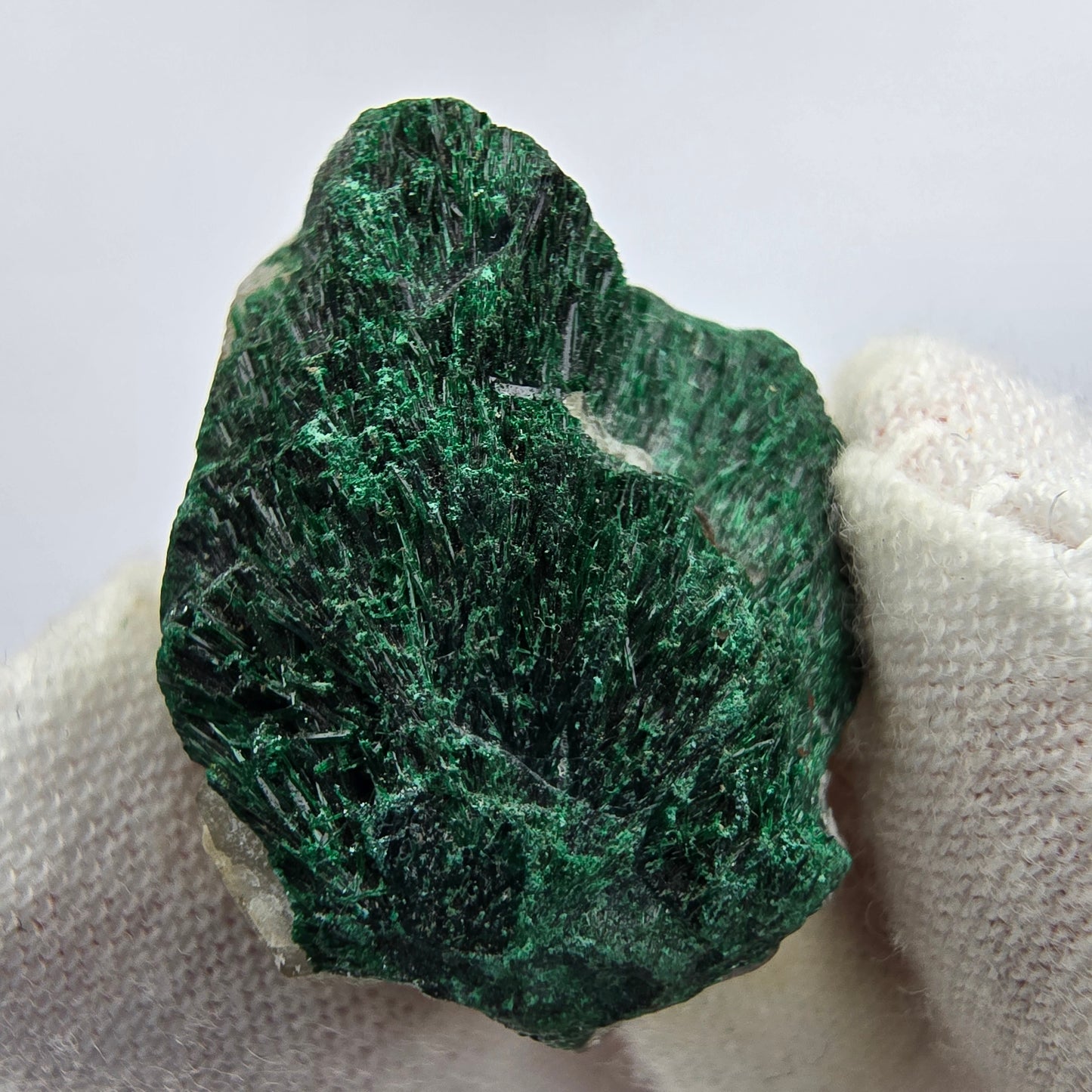 Rare Malachite on Quartz Specimen Kaokoveld, Namibia 26*19*13mm Collection