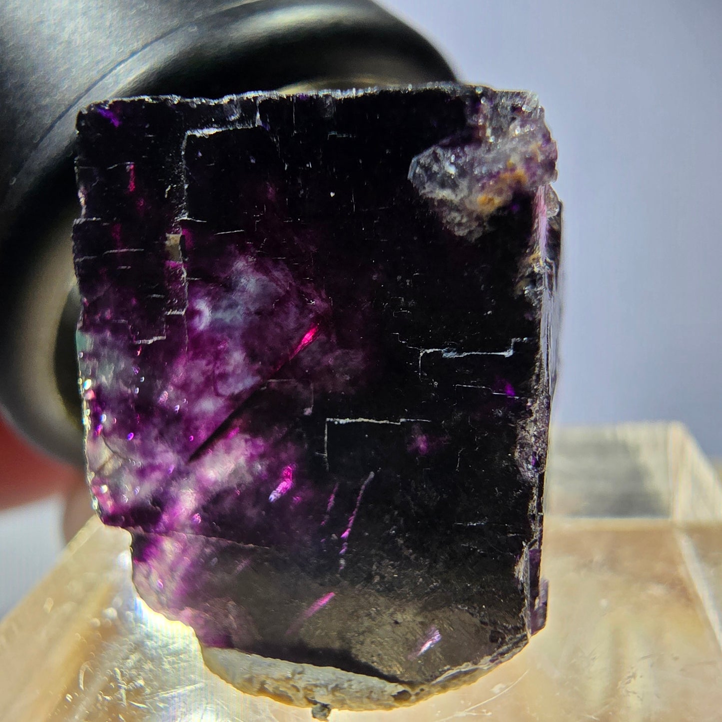 Phantom Fluorit Würfel parkettiert, grün lila Okorusu, Namibia 18*15*15mm