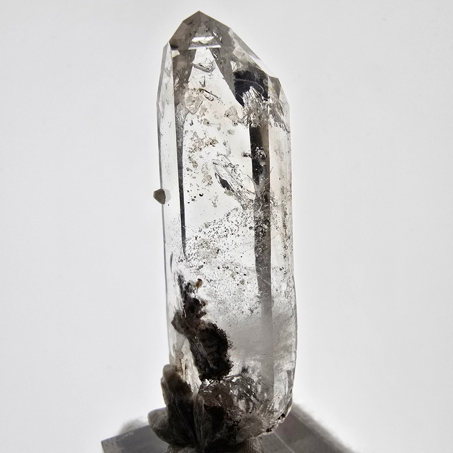 Sceptre DT en quartz fumé squelette Enhydro, 1 pochette bulle Saint-Valentin, Namibie 60 x 20 x 15 mm
