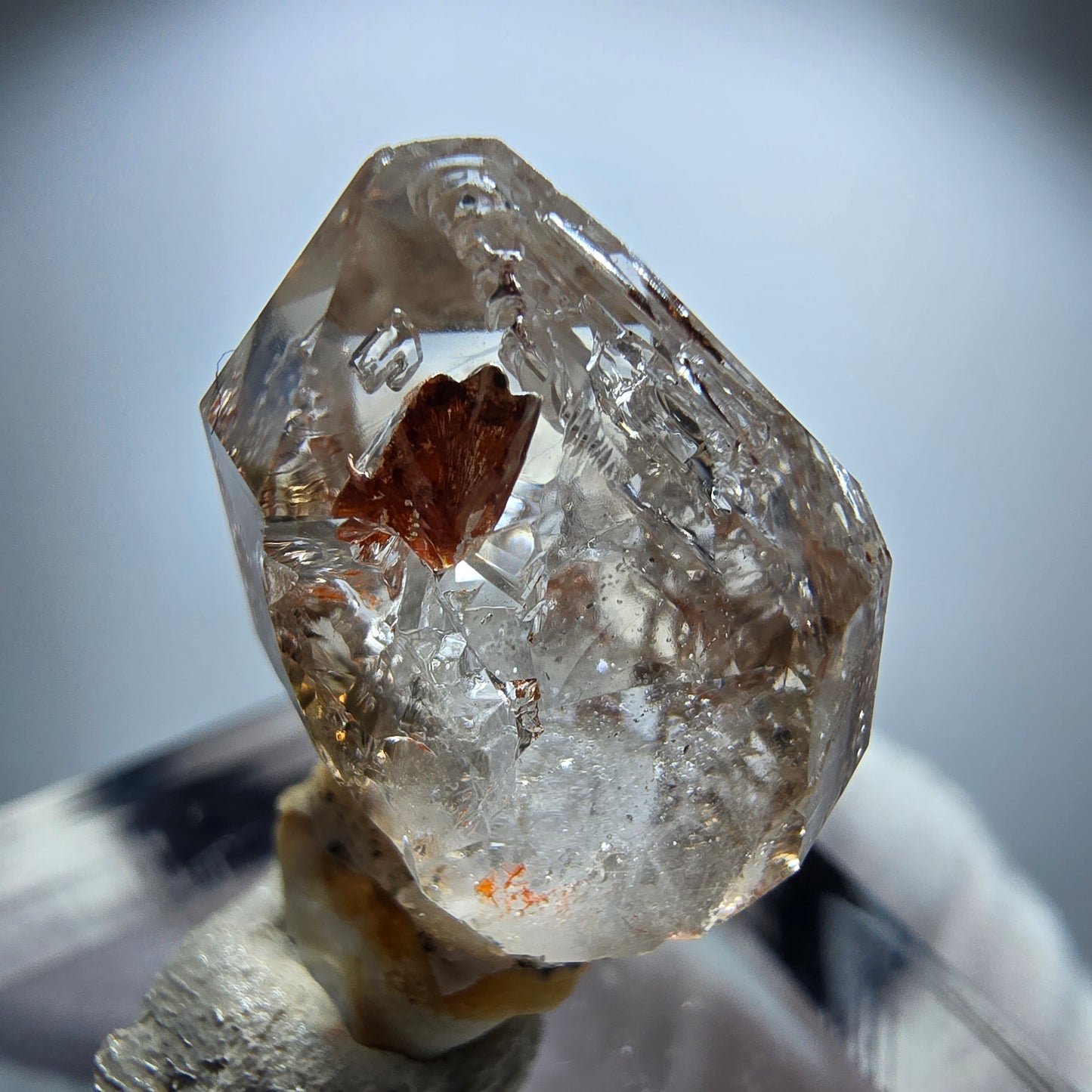 Enhydro Phantom Rauchquarz Skelett DT Zepter Goboboseb, Namibia 21*15*11mm