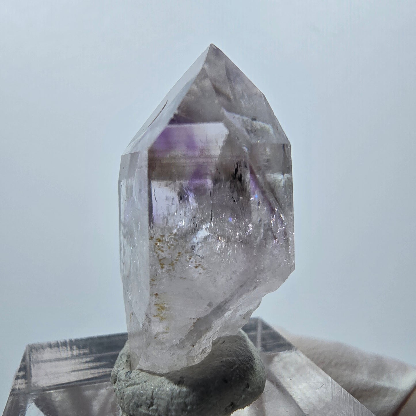 Améthyste fantôme, mine Prehnite Point Streep, Goboboseb, Namibie, 31 x 20 x 11 mm
