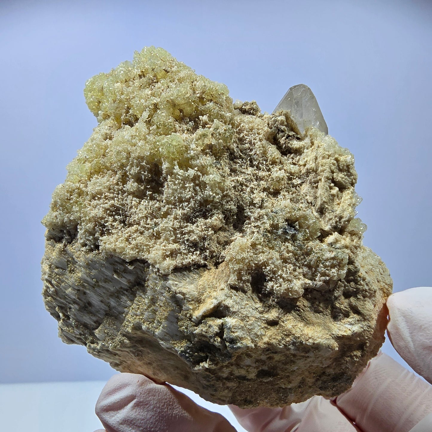 Seltene Hyalit Opal, Rauchquarz, Orthoklas Stufe Erongo, Namibia 75*60*51mm