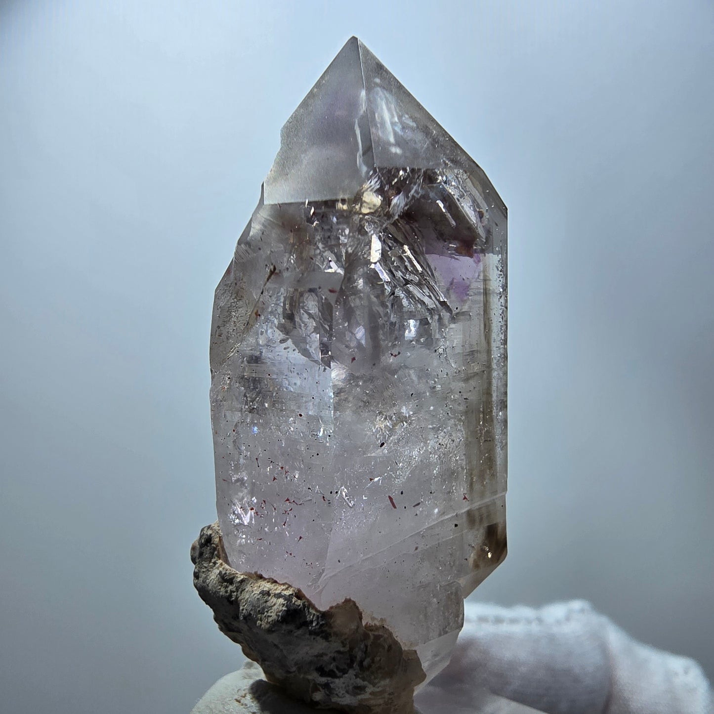 Klarer Phantom Amethyst DT Fenster Zepter Kristall Goboboseb, Namibia 65*32*24mm