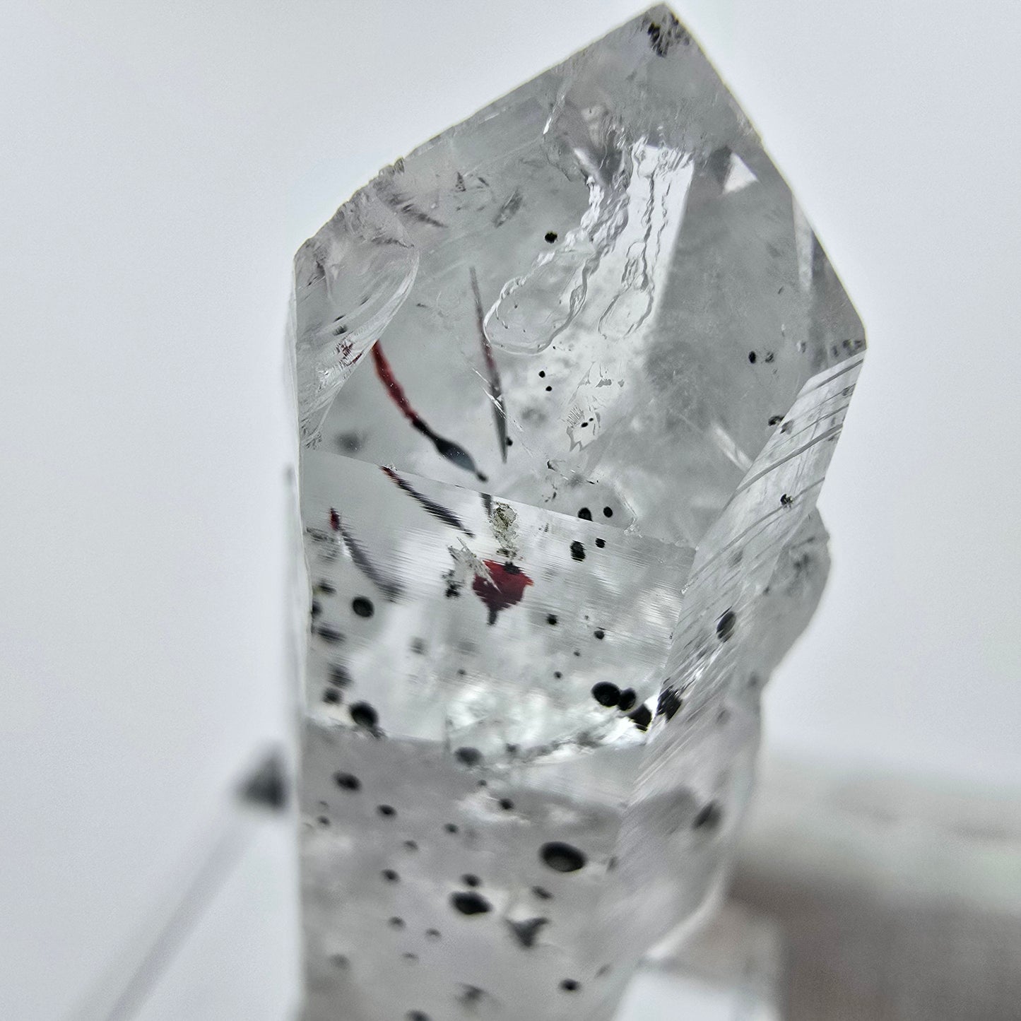 Harlekin Phantom Quarz Kristall Streep Mine Goboboseb Namibia 41*16*12mm