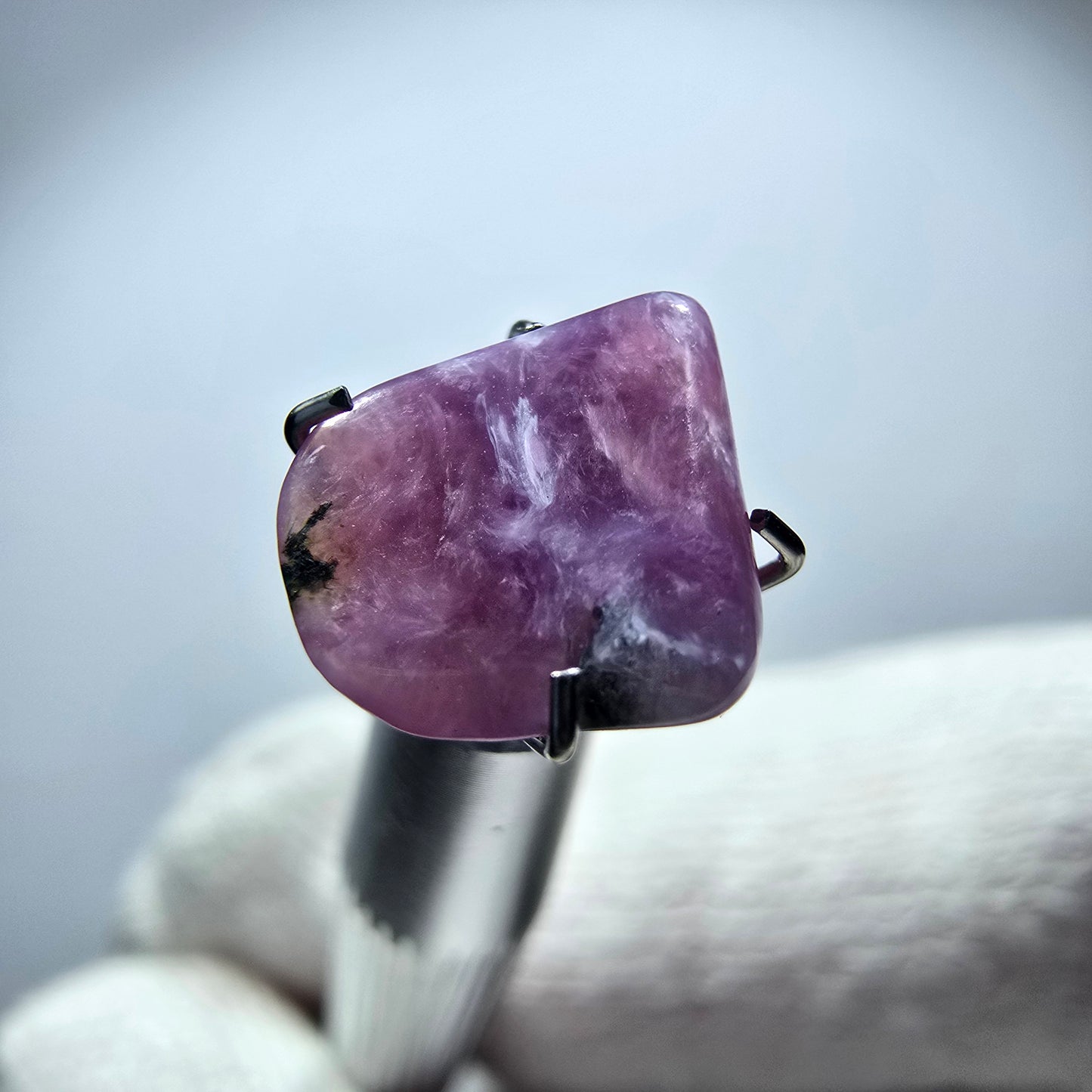 Rare Charoite crystal purple, polished Russia 9*9*3mm