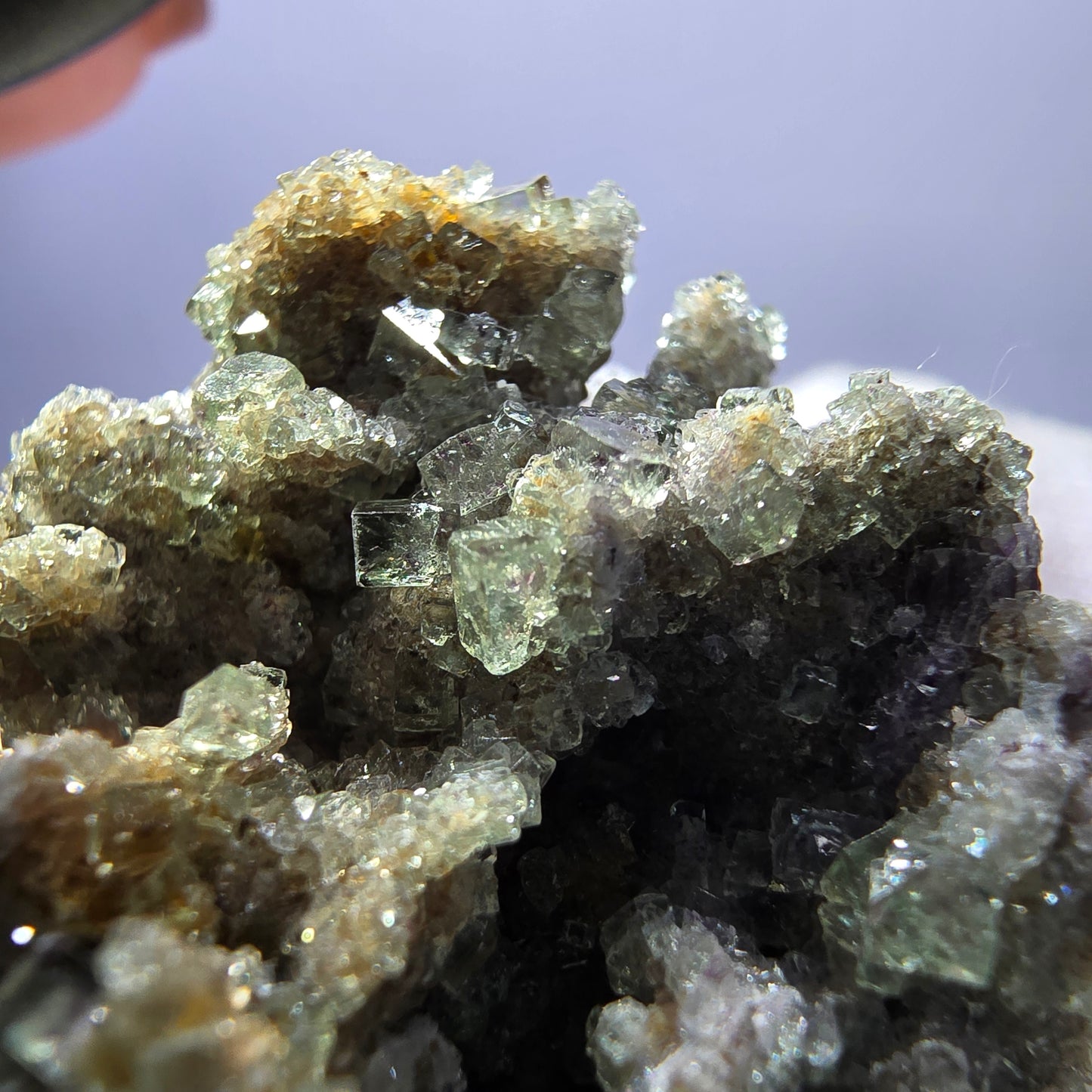Rare spécimen de cube de fluorite fantôme, vert Okorusu, Namibie 53 x 35 x 23 mm