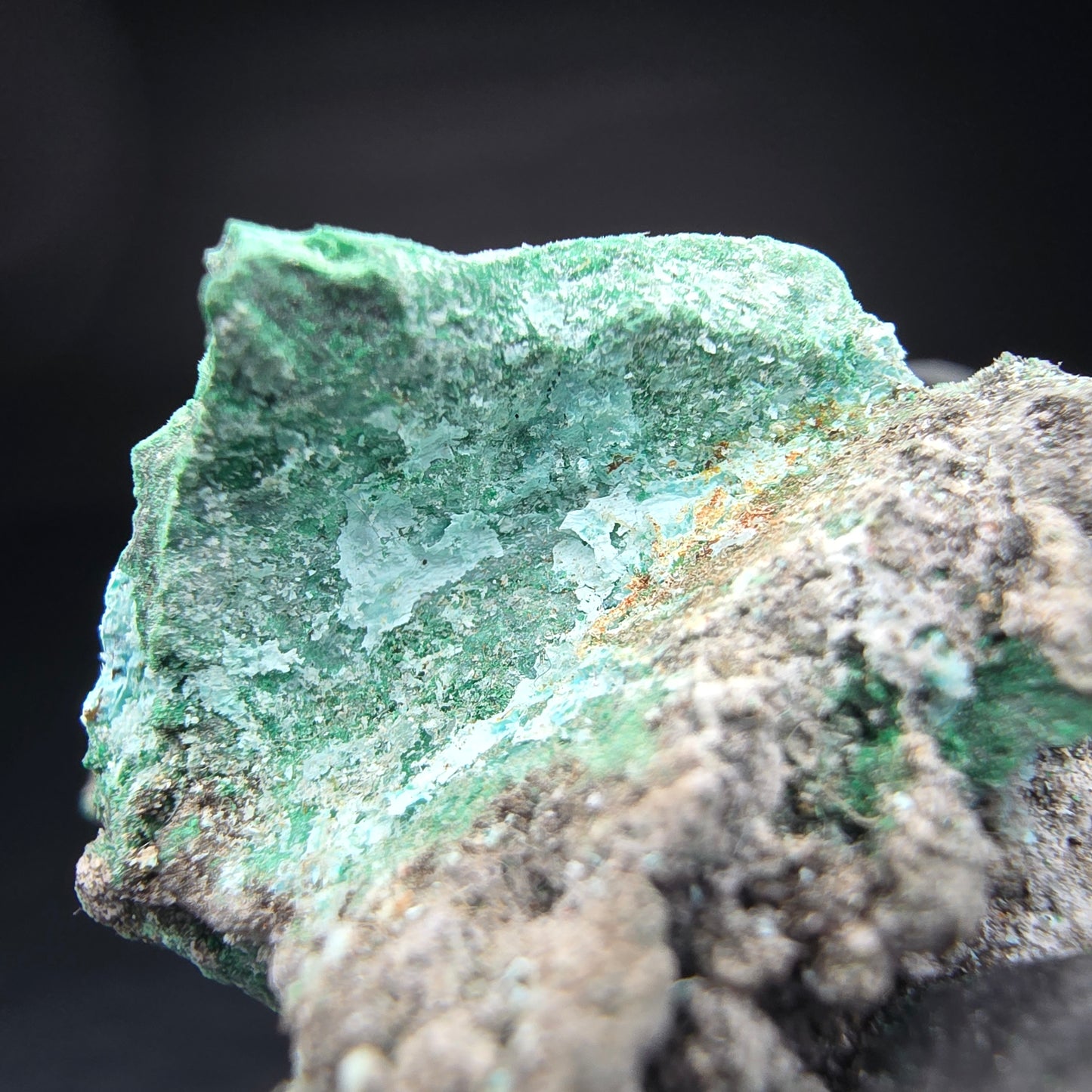 Seltene Malachit, Chrysokoll Stufe Kaokoveld, Namibia 35*34*27mm Sammlung