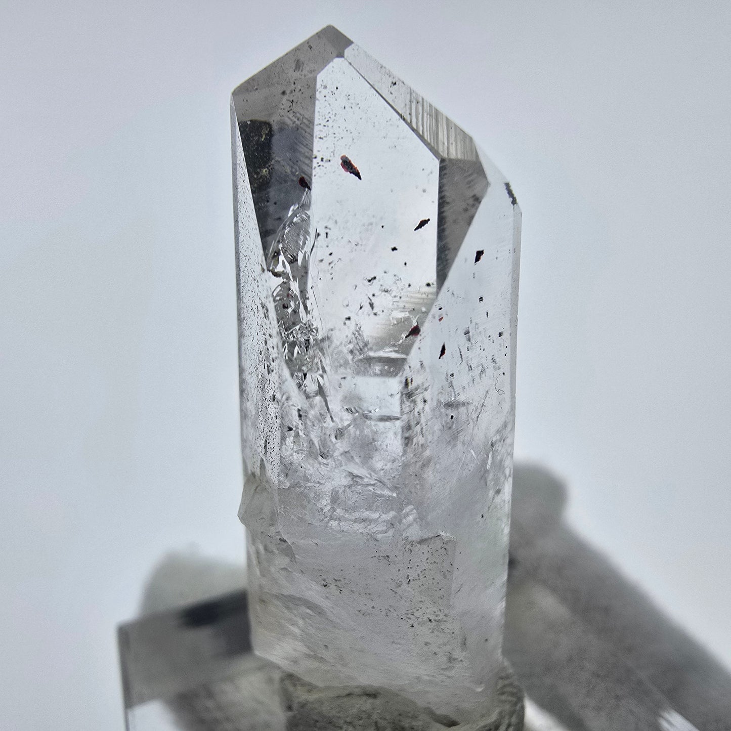 Harlekin Phantom Quarz Kristall Streep Mine, Goboboseb, Namibia 36*14*13mm