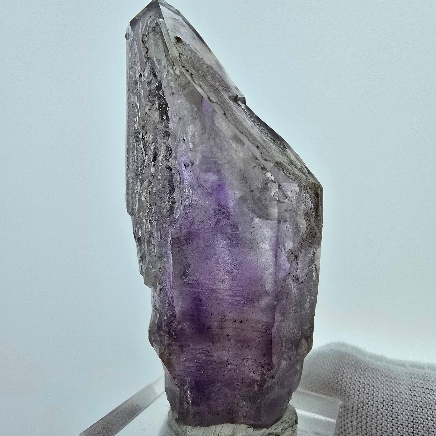 Phantom Amethyst, Fenster Skelett Zepter Goboboseb, Namibia 62*23*20mm, Sammlung