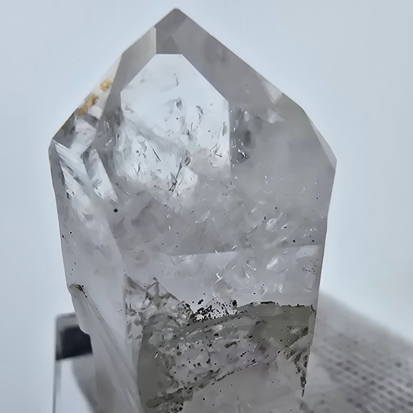 Klare Phantom Amethyst Quarz Spitze Streep Mine, Goboboseb, Namibia 34*19*20mm