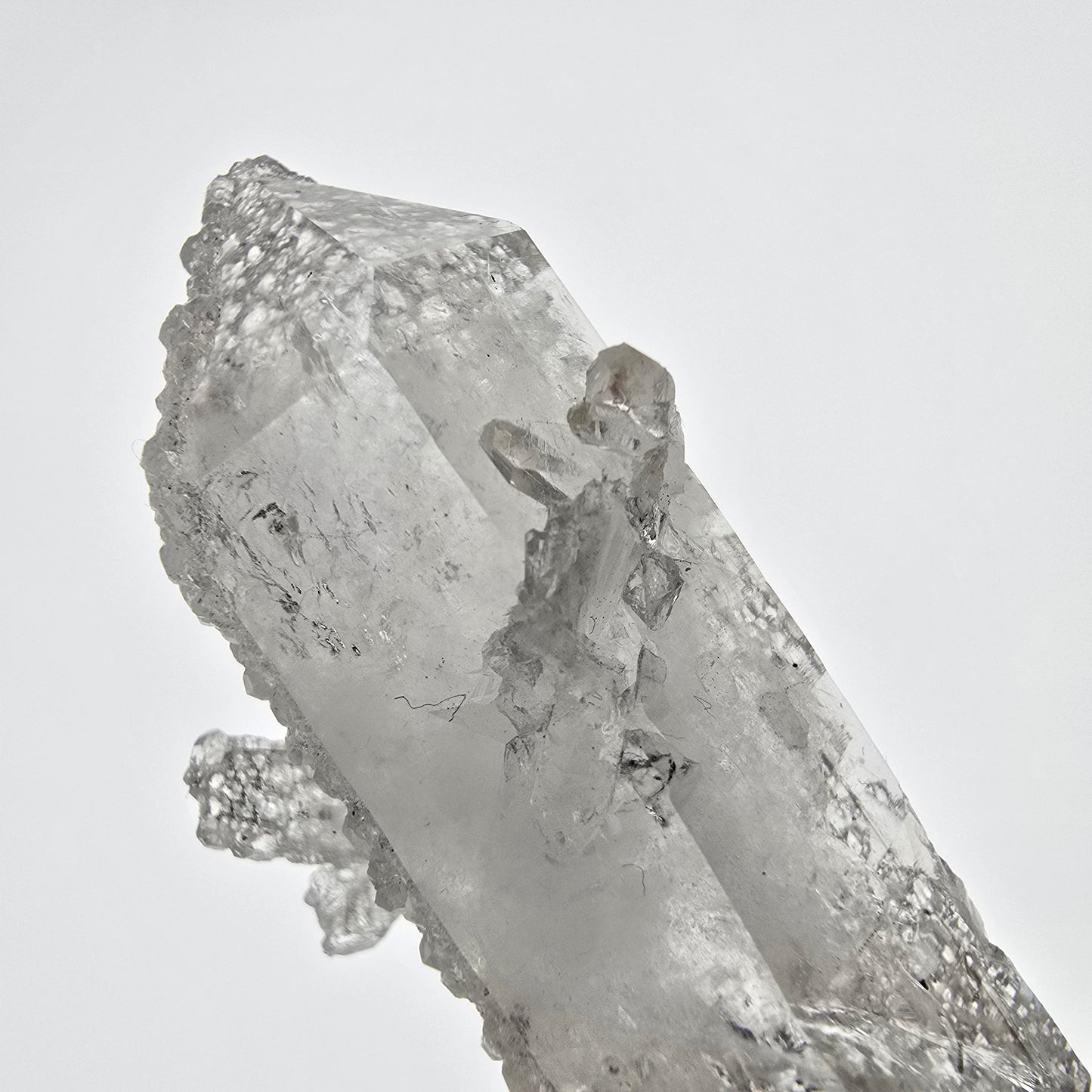 Phantom Smoky Quartz Point with Analcime Streep Mine, Goboboseb, Namibia 55*22*21mm