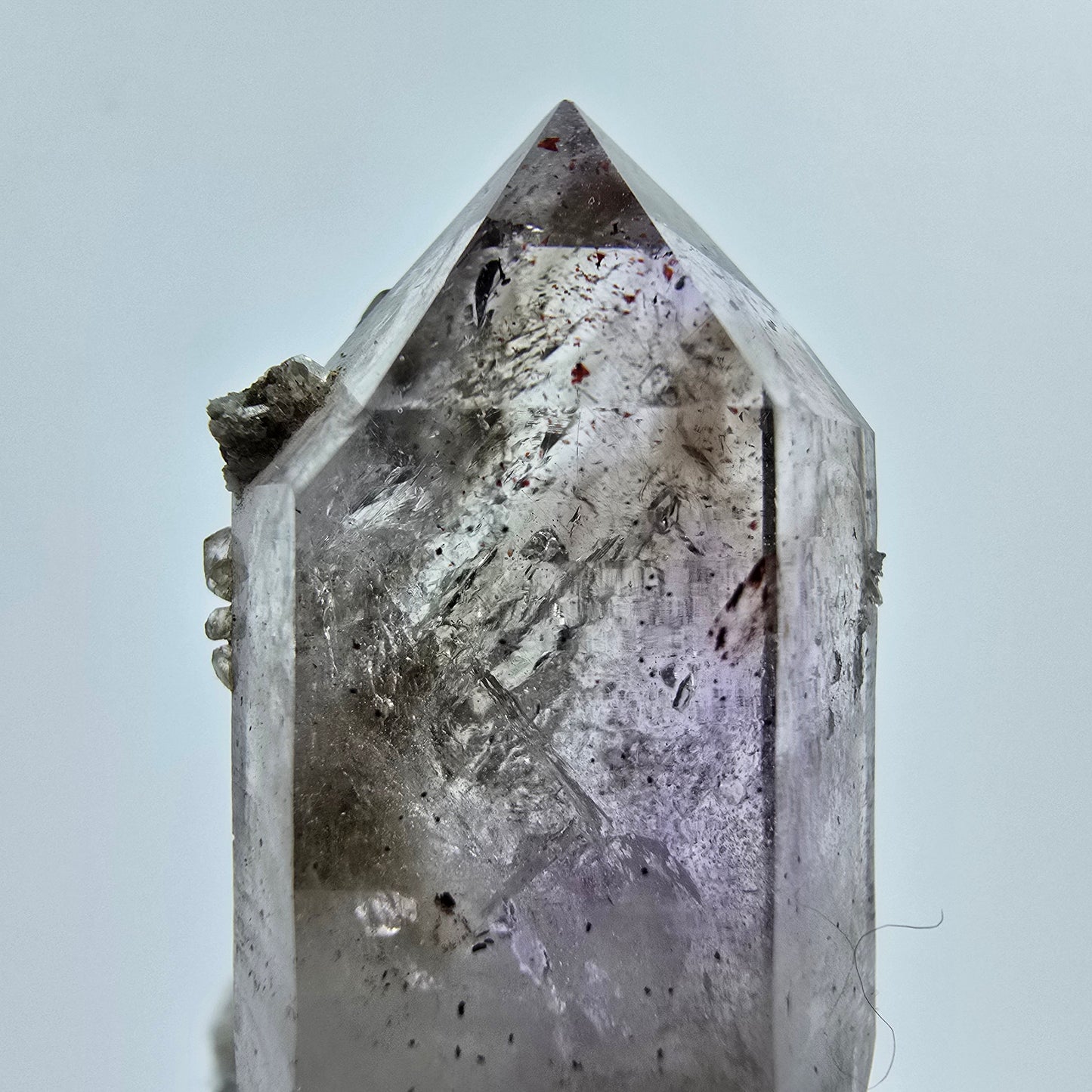 Harlekin Enhydro Amethyst mit Calcit Goboboseb, Namibia 38*20*15mm Sammlung
