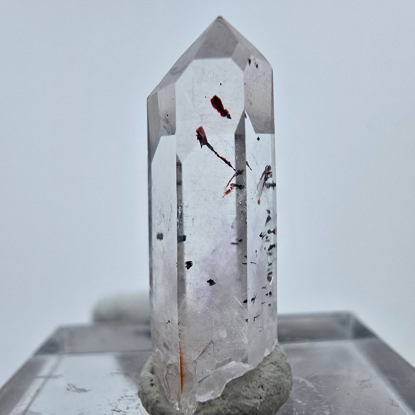 Harlekin Phantom Amethyst Kristall Streep Mine, Goboboseb, Namibia 22*8*7mm