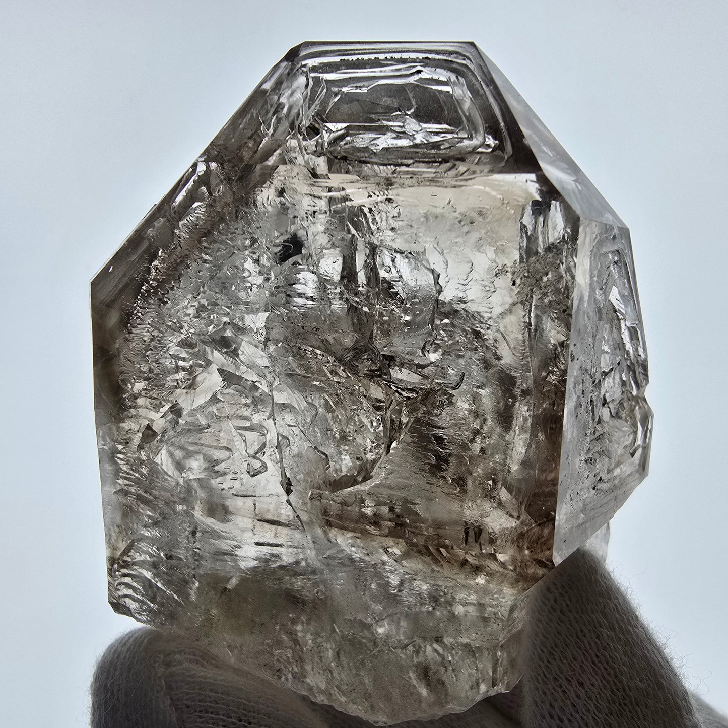 Skeleton Phantom Smoky Quartz Scepter Valentine Pocket Goboboseb Namibia 68*63*38mm