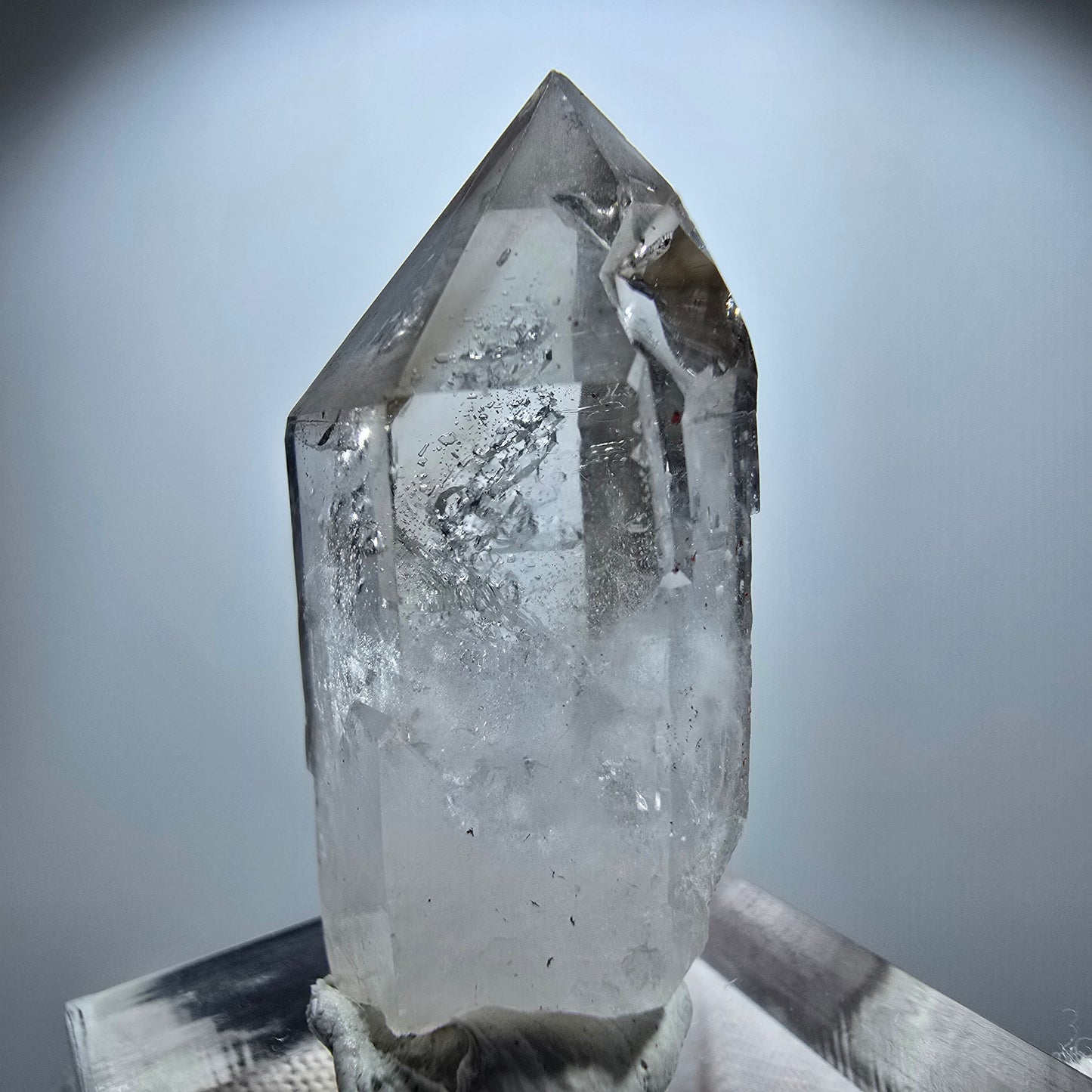 Enhydro Phantom Rauchquarz Zepter, 1x Blase Goboboseb, Namibia 34*19*13mm