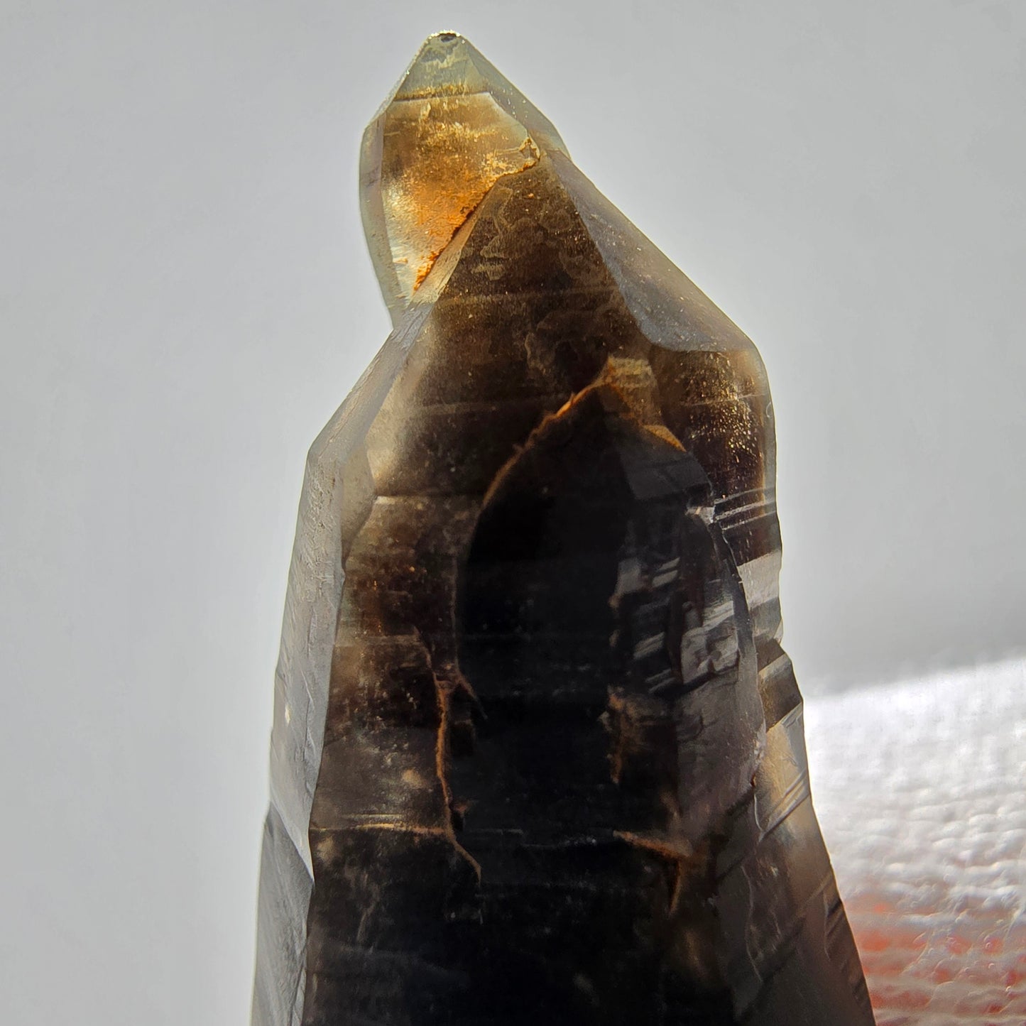 Skeleton Phantom Smoky Quartz DT Scepter Valentine Pocket, Namibia 59*18*15mm