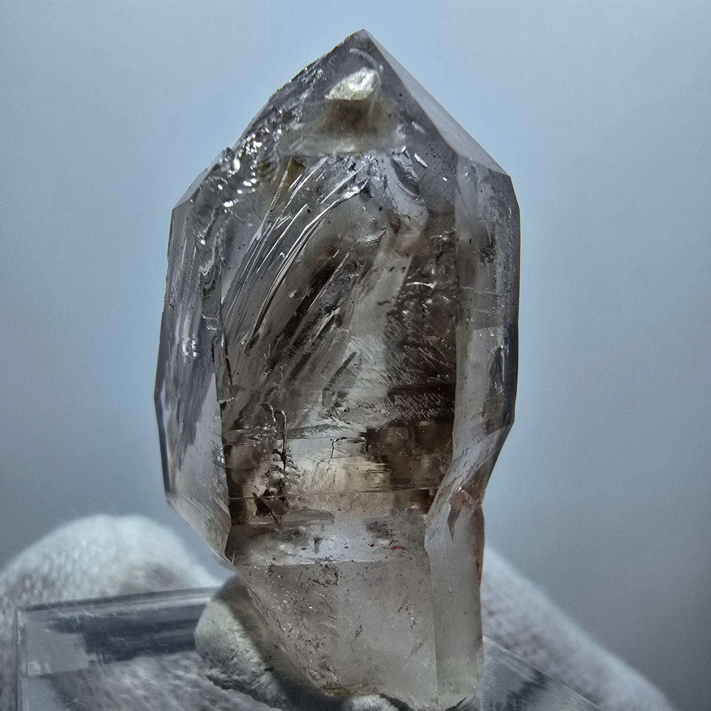 Clear Phantom Smoky Quartz Scepter Point Goboboseb, Namibia 37*21*17mm