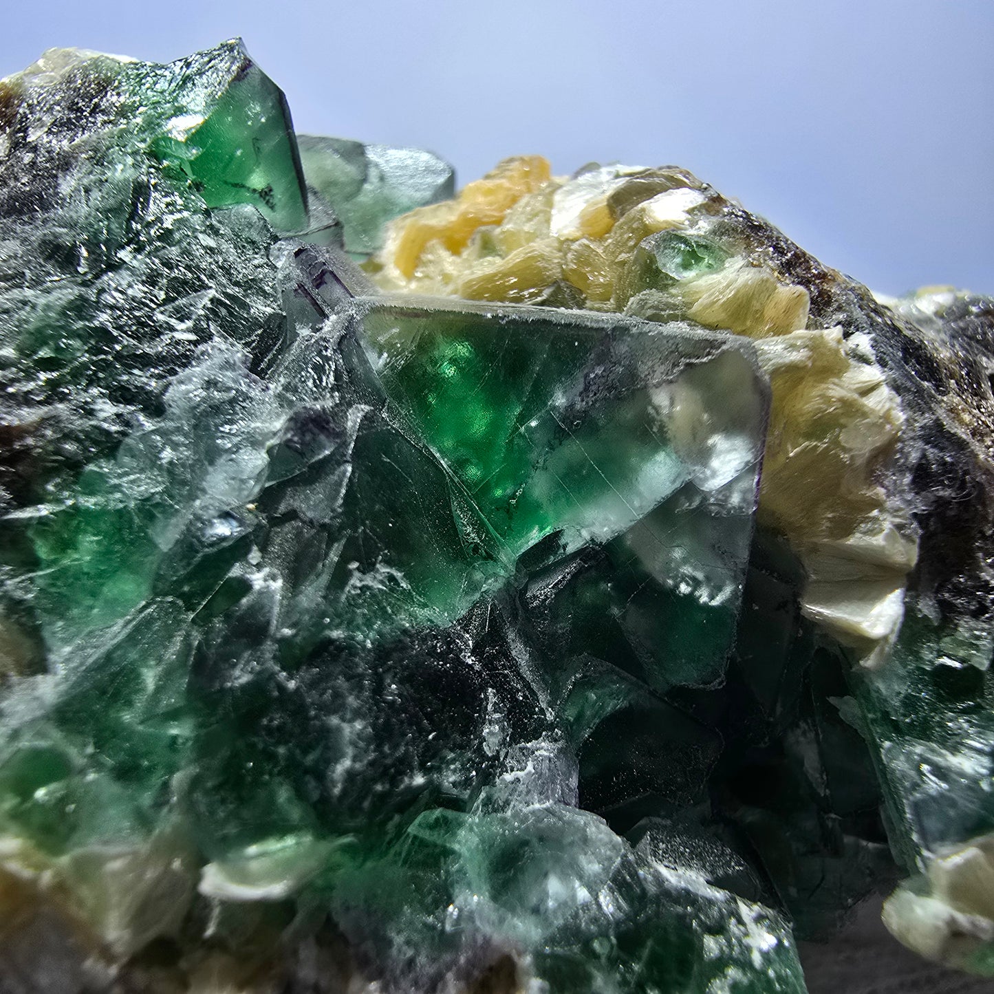 Phantom Fluorite Cube Schorl Tourmaline Muscovite Specimen Erongo Namibia 102*62*54mm