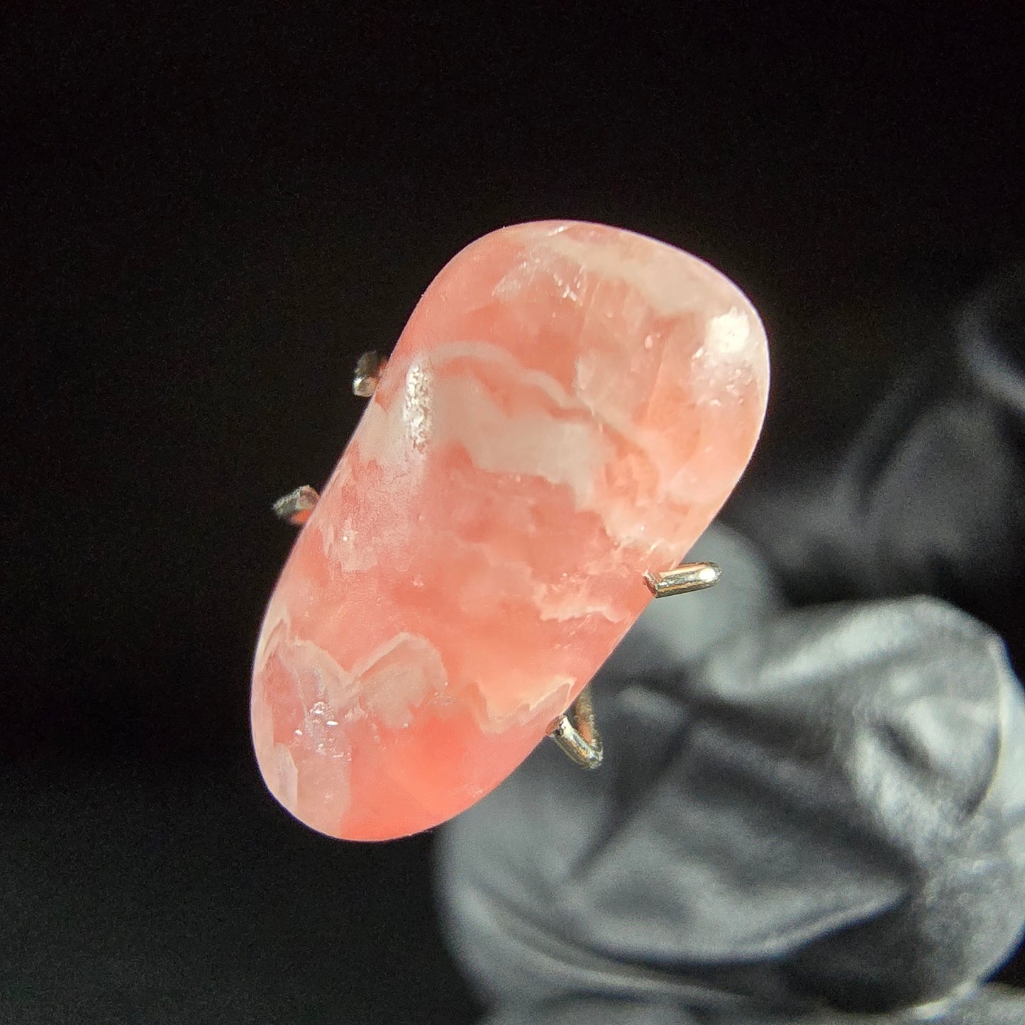 Seltener Rhodochrosit poliert, TOP Qualität 14*7*4mm Argentinien Sammlung
