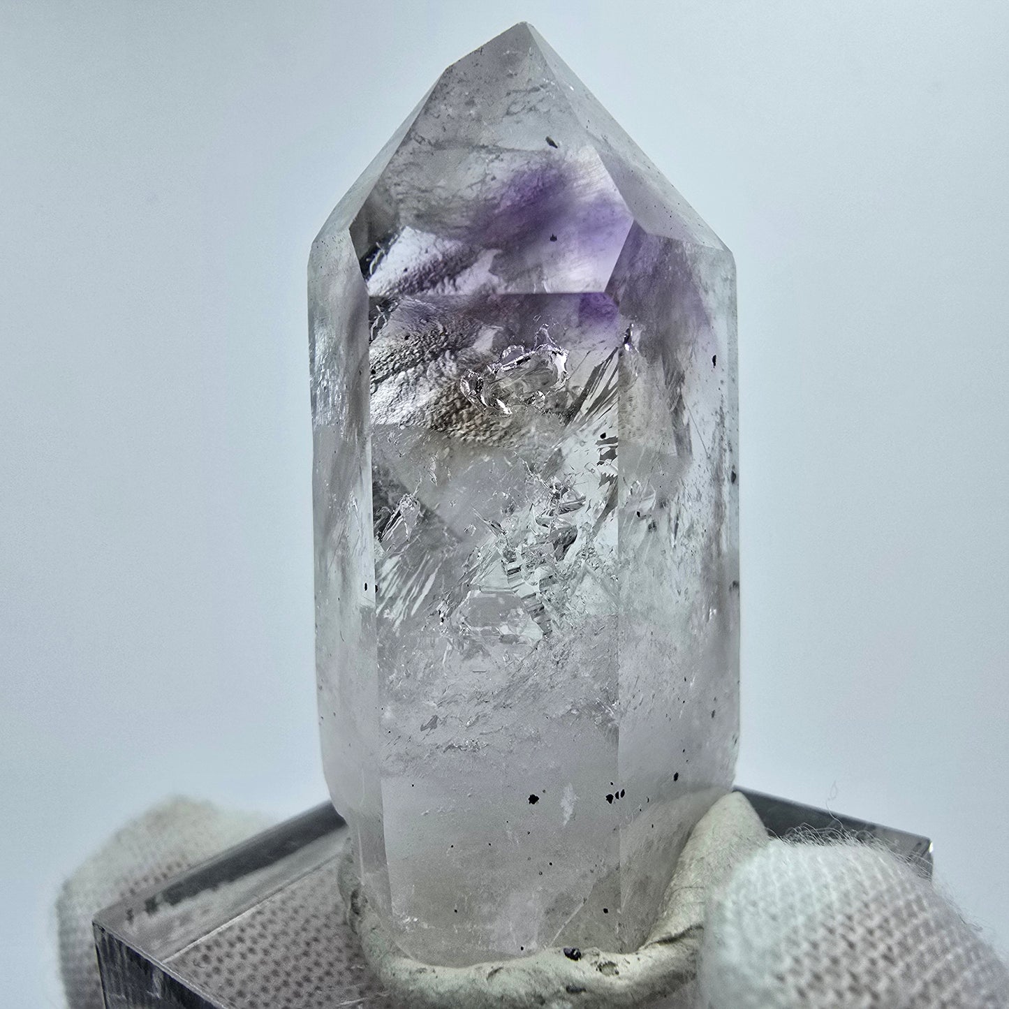 Enhydro Phantom Amethyst Hämatit 2x Blase Streep Mine Gobo. Namibia 39*20*14mm