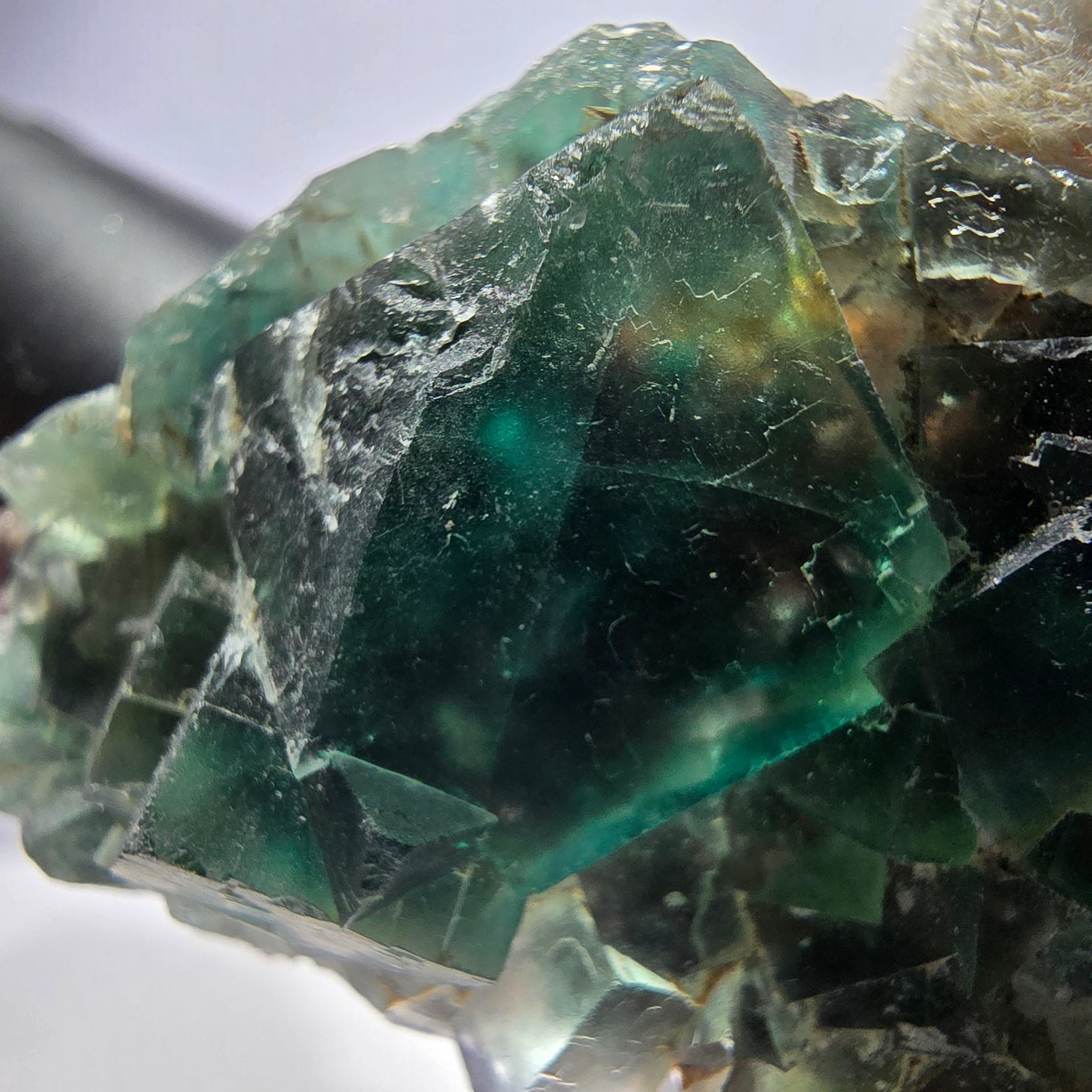 Rare Phantom Fluorite Cube Specimen, green Okorusu Namibia 52*33*18mm