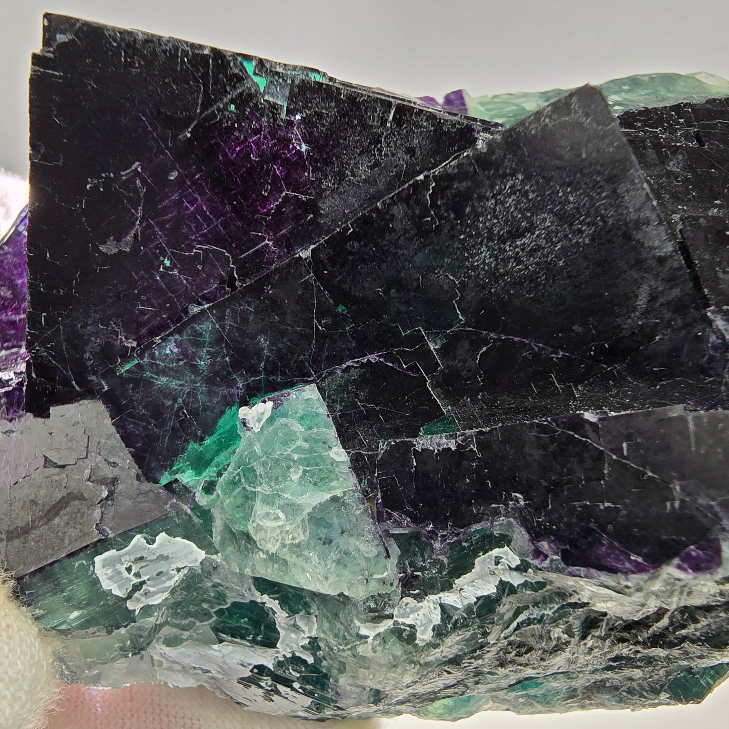 Seltene Fluorit Würfel Stufe 11:11 Angel Pocket, Okorusu Mine Namibia 83*49*48mm