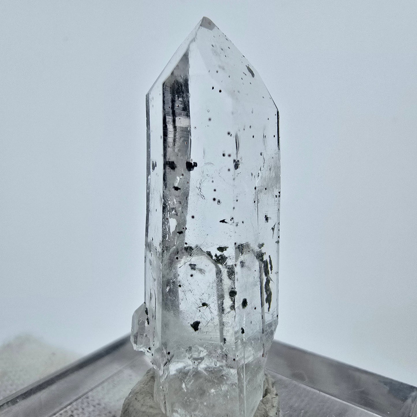 Klarer Hämatit Quarz Kristall Streep Mine, Goboboseb, Namibia 32*11*10mm
