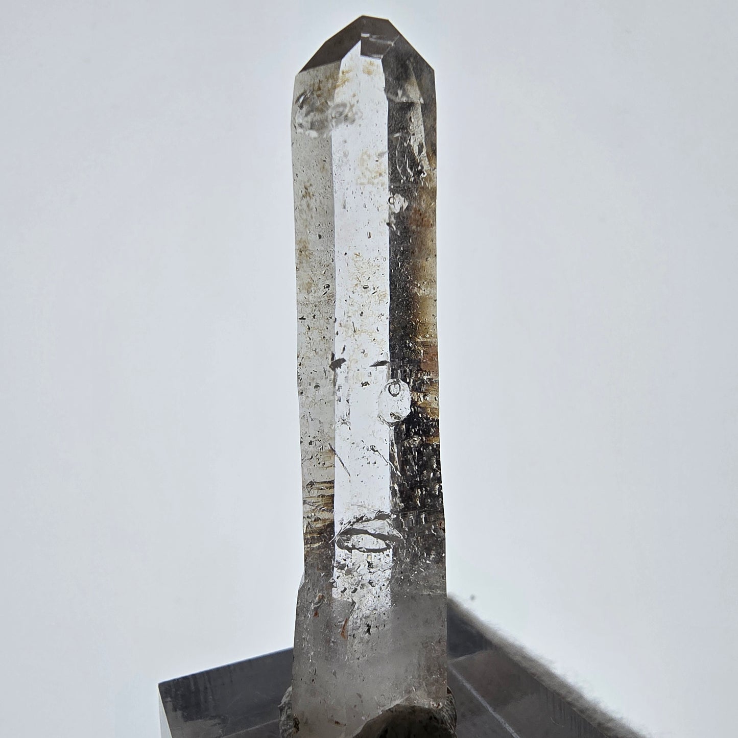 Enhydro Lemurian Smoky Quartz Scepter, 1x Bubble Valentine Pocket, Namibia 52*12*9mm