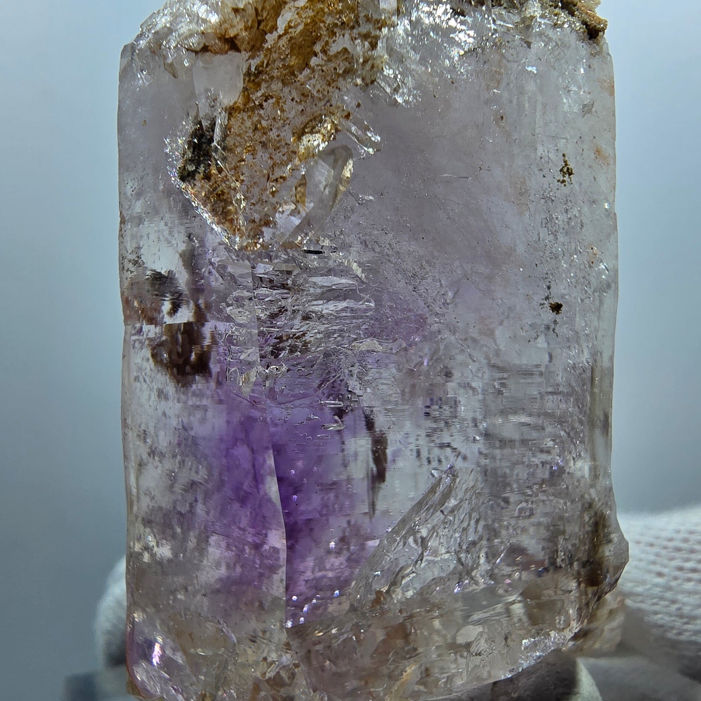 Sceptre d'améthyste fantôme Enhydro, 1x Goboboseb de poche Bubble Valentine Namibie 66*39*25mm
