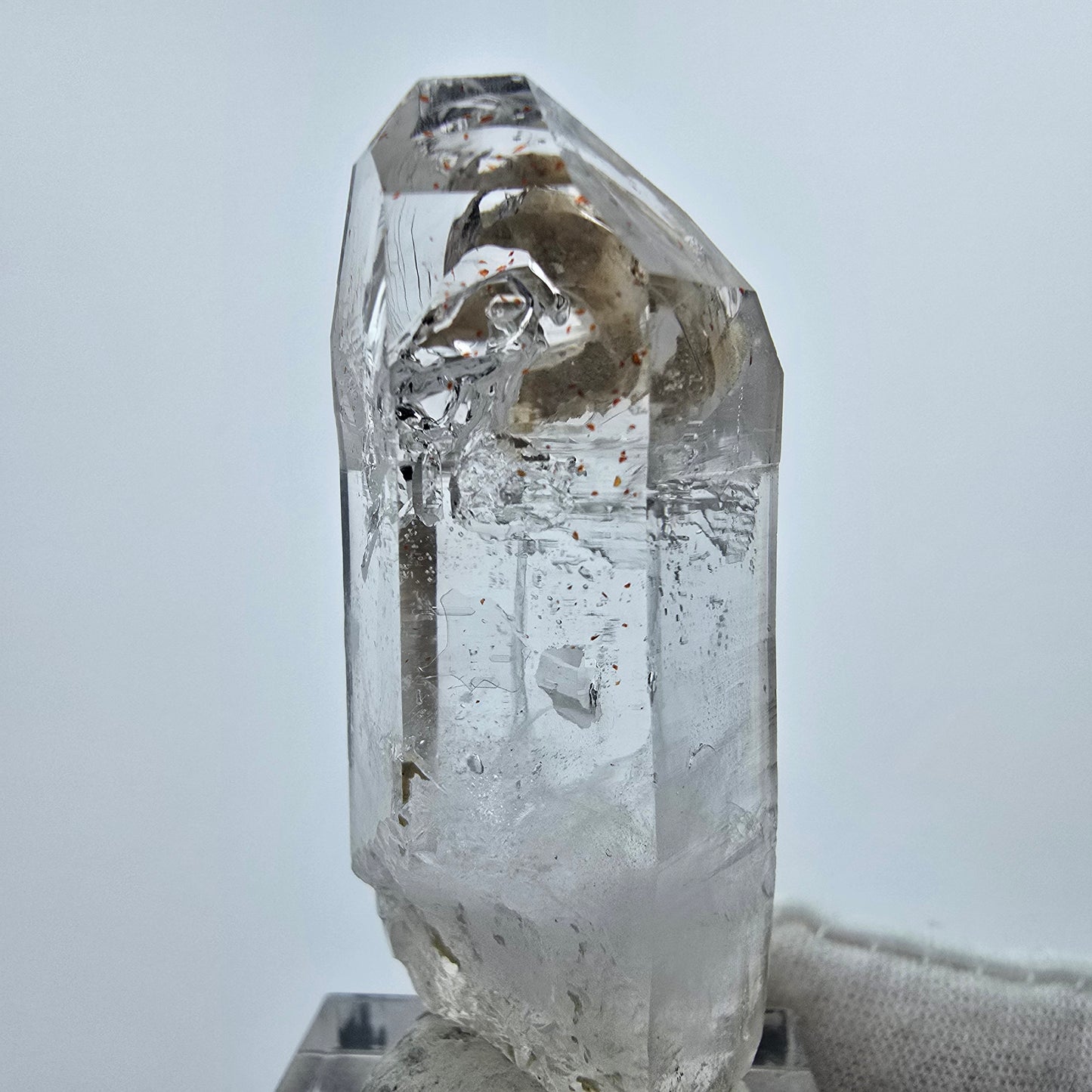 Enhydro Halekin Phantom Rauchquarz Fenster 2x Blase Goboboseb Namibia 51*20*16mm