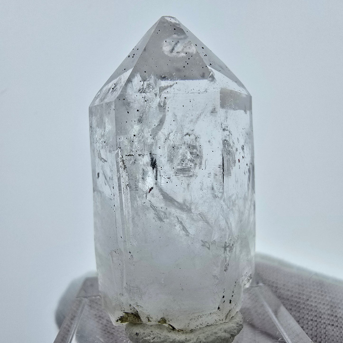 Klarer Phantom Hämatit Quarz Kristall Streep Mine, Goboboseb, Namibia 38*20*20mm