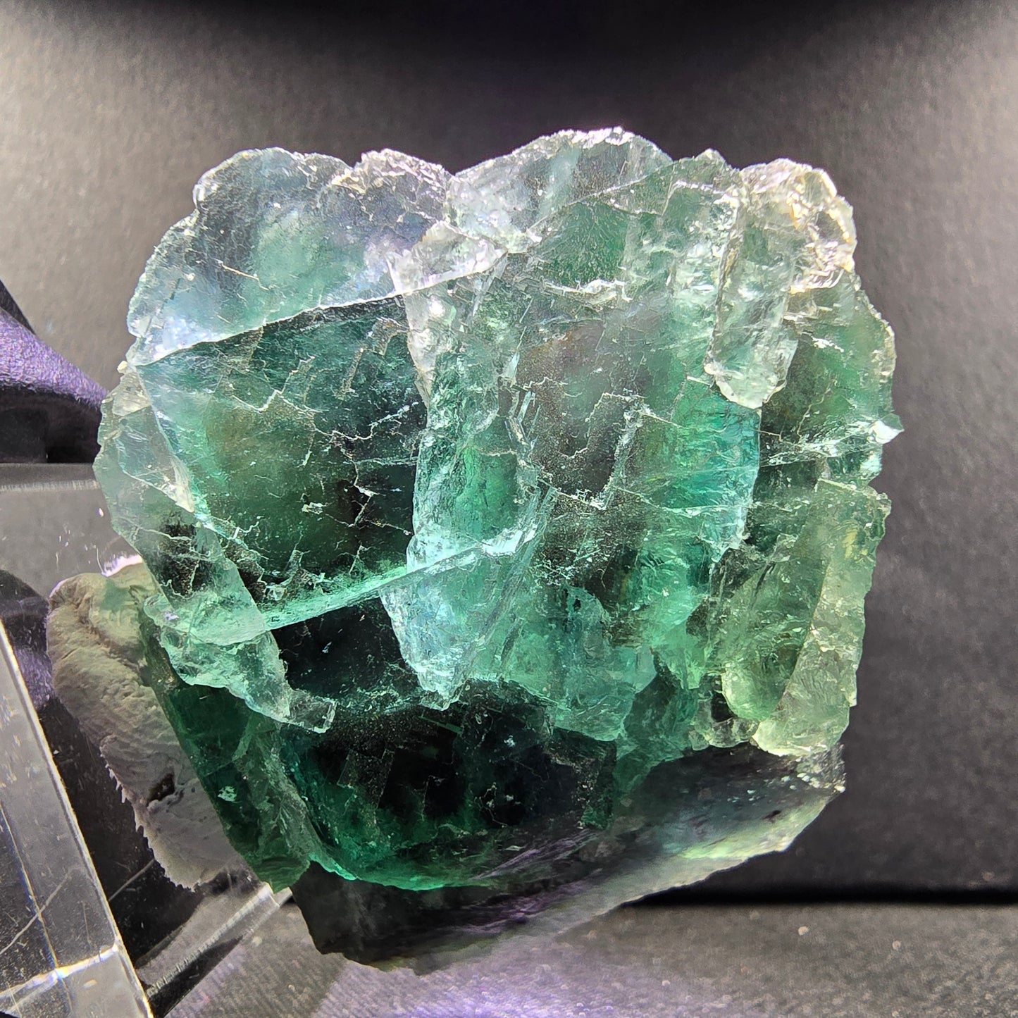 Seltene Phantom Fluorit Stufe grün 48*40*21mm Okorusu, Namibia Sammlung
