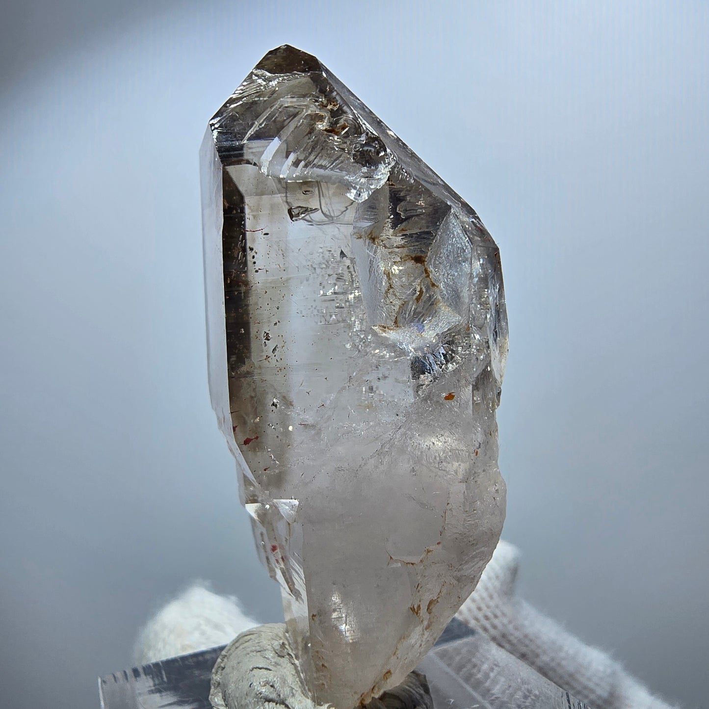 Clear Phantom Smoky Quartz Scepter Point Goboboseb, Namibia 47*23*18mm