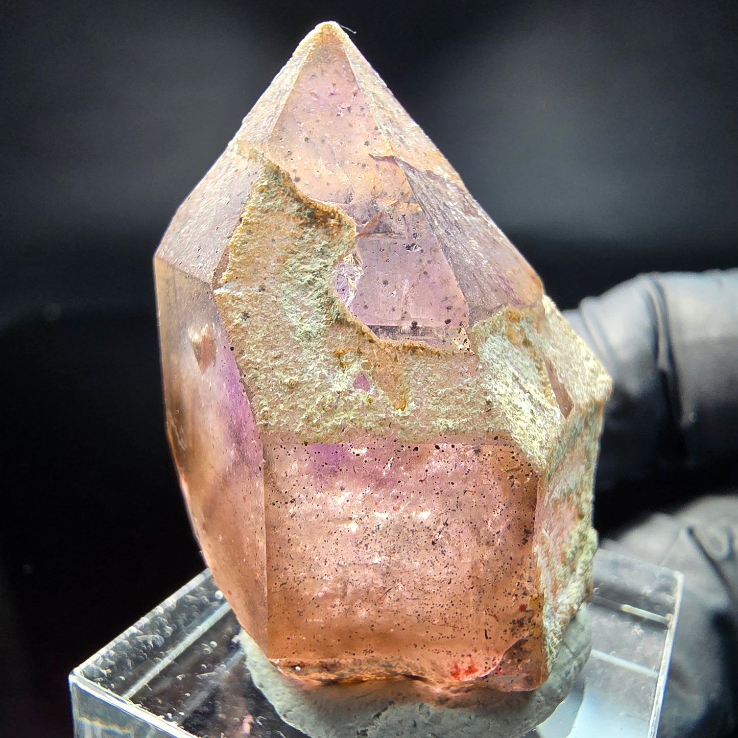 Klare Phantom Amethyst Spitze lila braun Brandberg, Namibia 34*26*23mm Sammlung