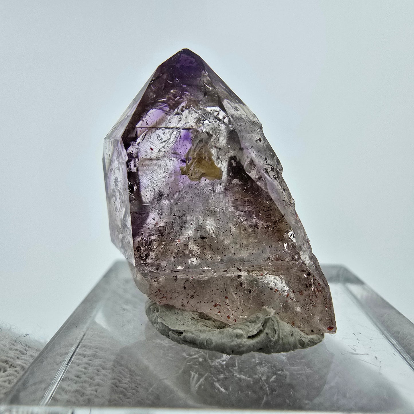 Clear Phantom Amethyst with Hematite Goboboseb, Namibia 23*20*14mm