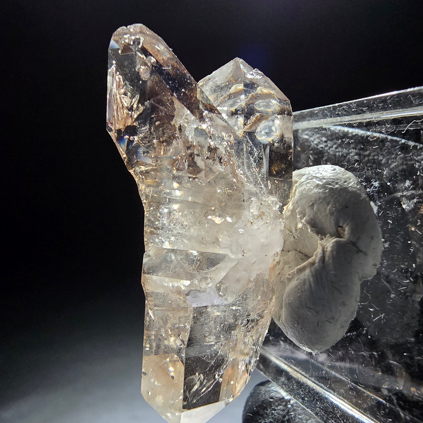 Phantom Rauchquarz Doppelender Stufe Goboboseb, Namibia 36*17*12mm Sammlung