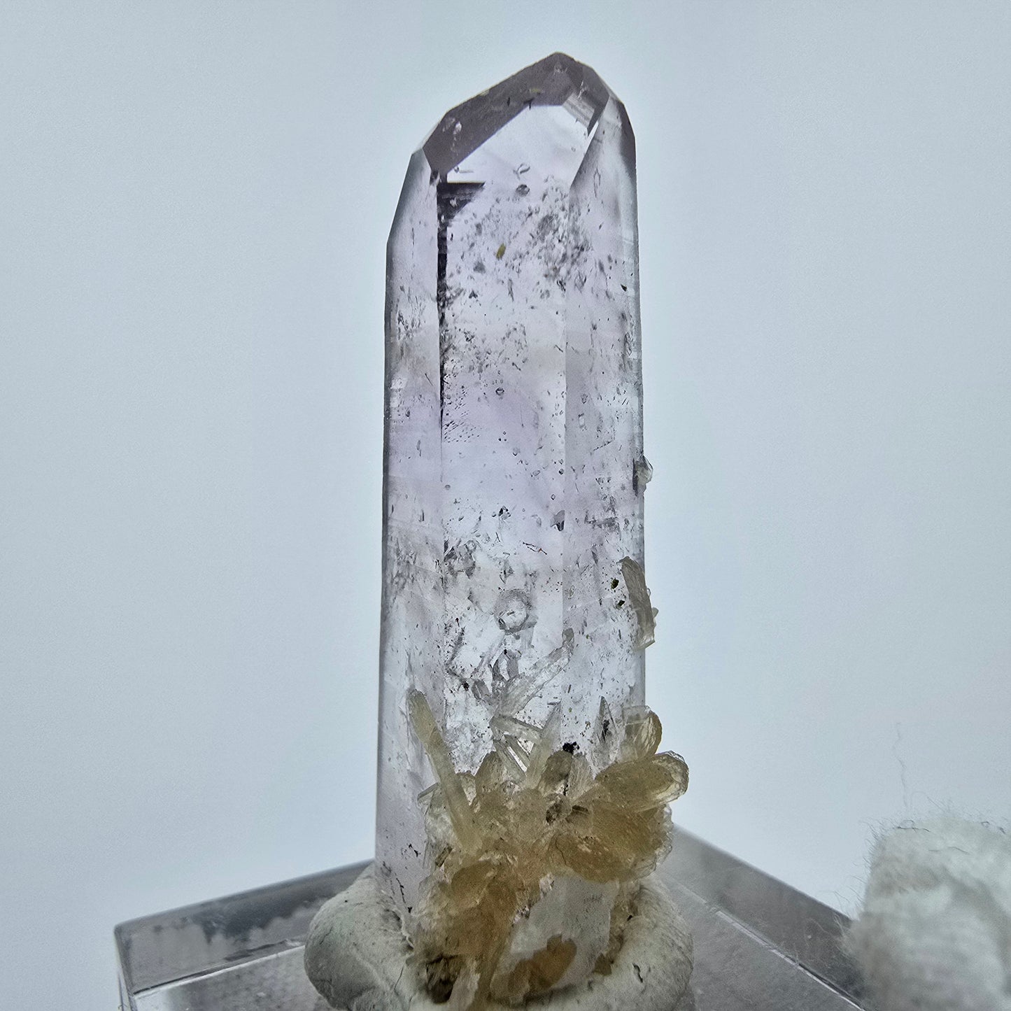 Enhydro Phantom Amethyst mit Stilbit, 4x Blase Goboboseb, Namibia 36*14*13mm